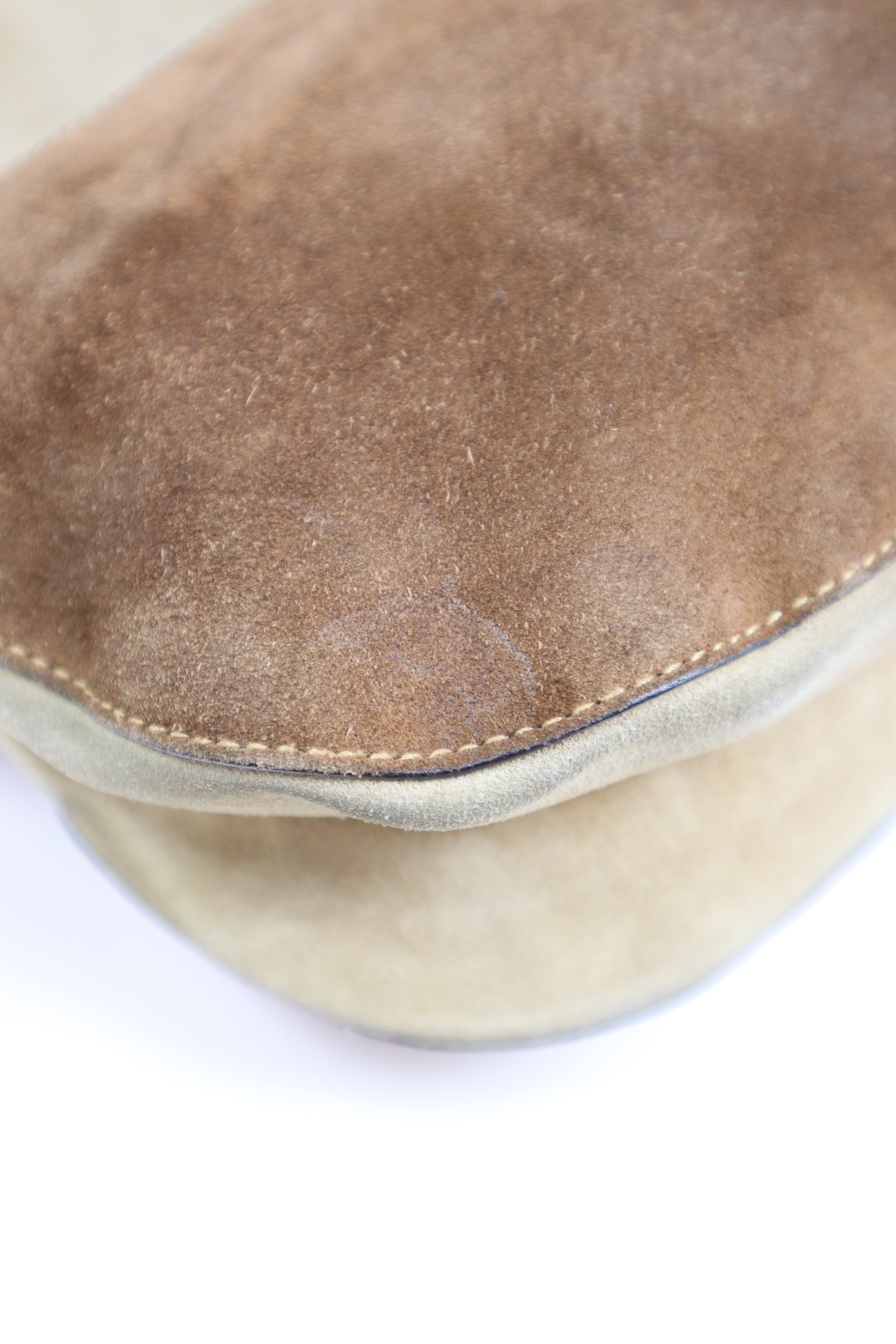 Christian Dior Bicolor Vintage Limited Edition Pony Hair Saddle Crossbody Bag