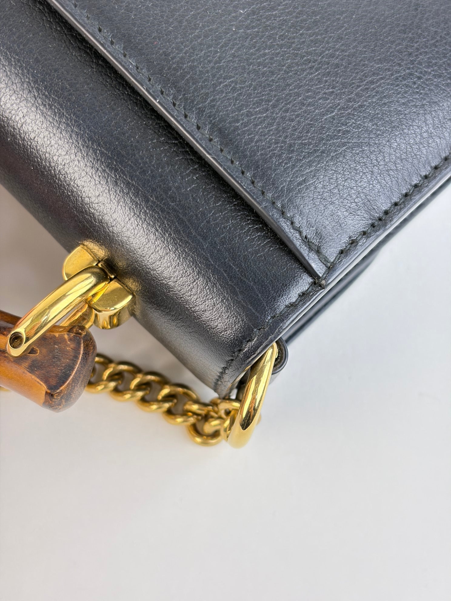Gucci Black GG mini diana top handle crossbody bag