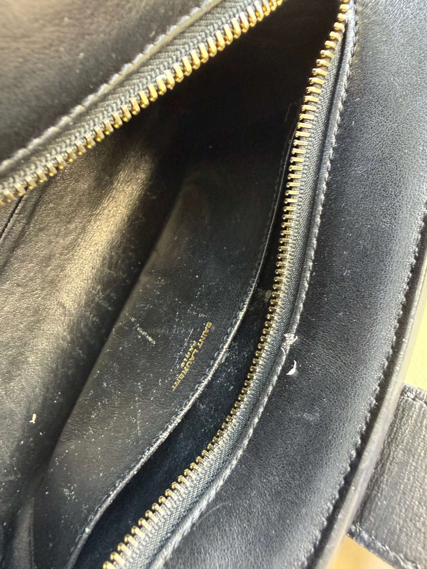 YSL Black Monogram Baby Cabas Tote Bag
