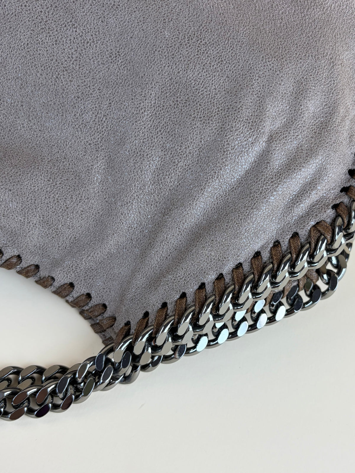 Stella McCartney moss Falabella double chains small tote Bag