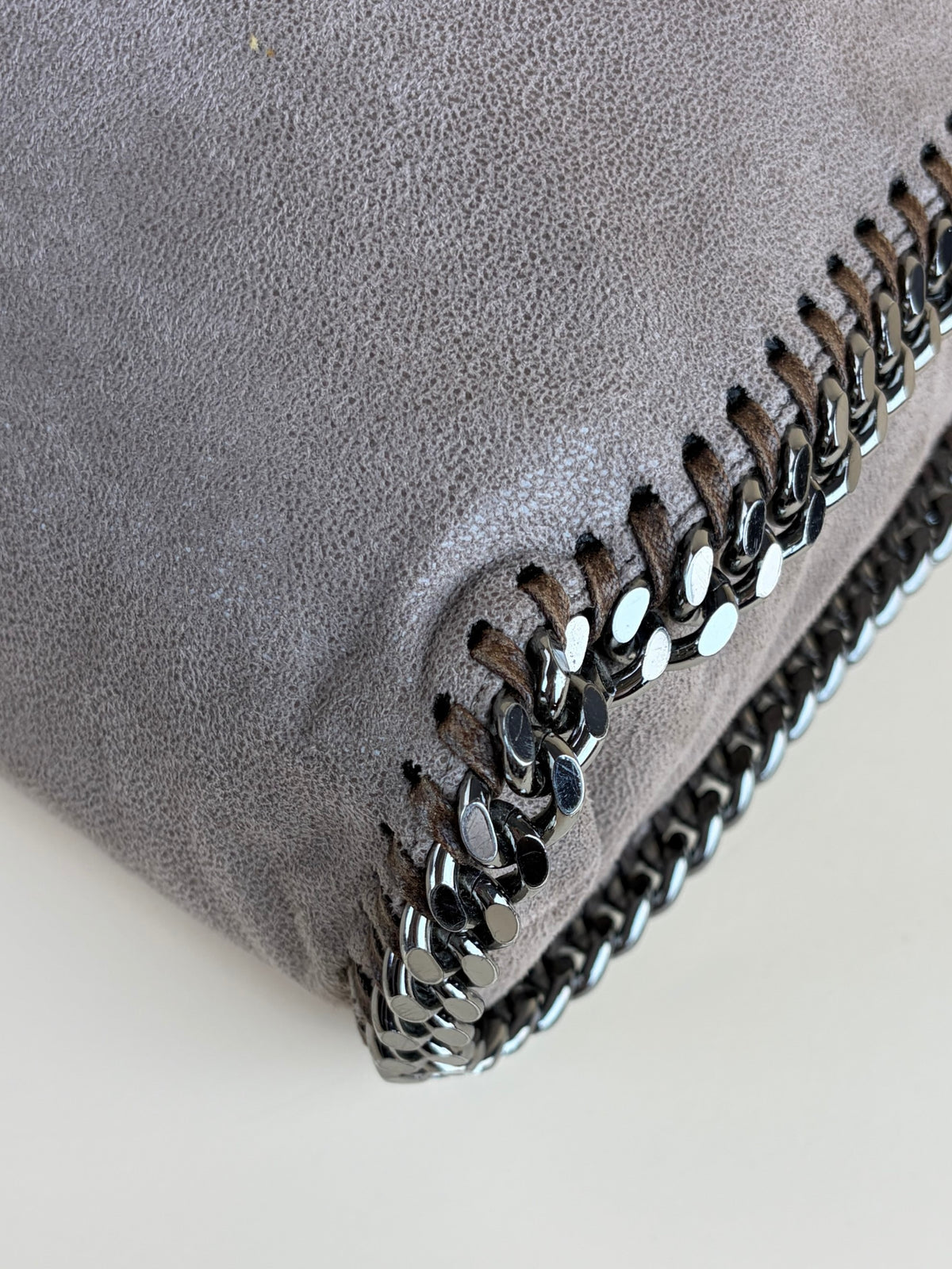 Stella McCartney moss Falabella double chains small tote Bag