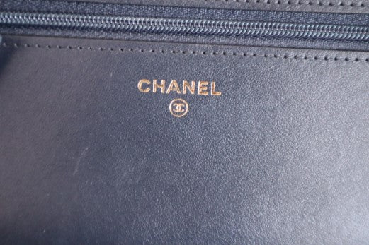 Chanel black Boy Wallet on Chain