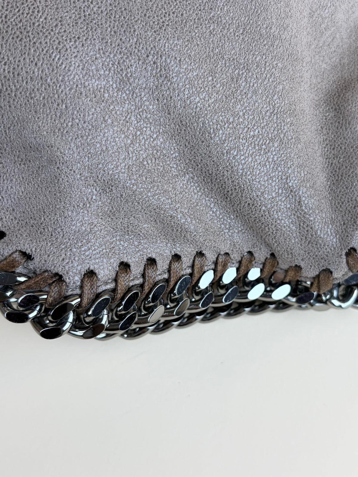 Stella McCartney moss Falabella double chains small tote Bag