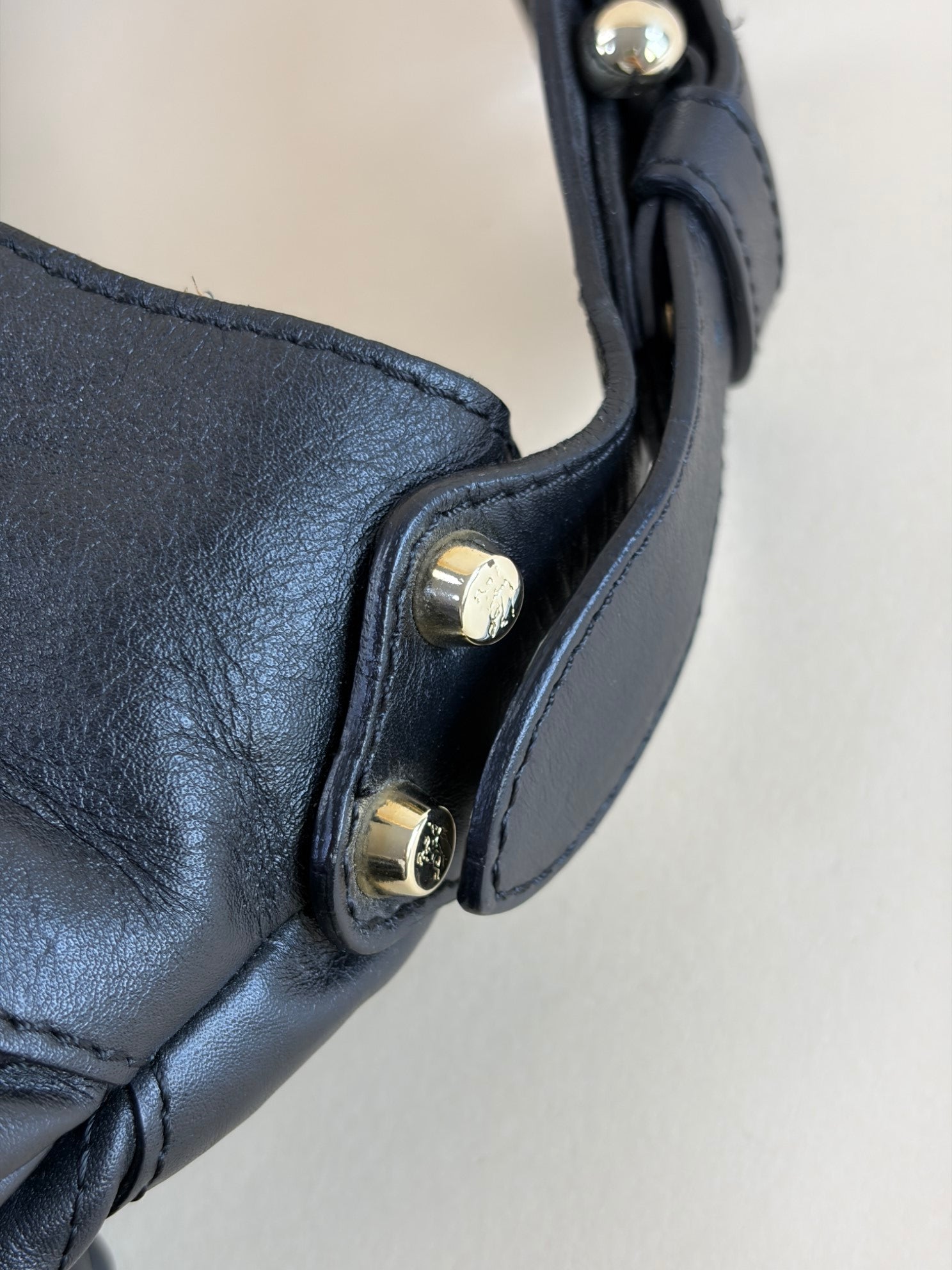 Burberry Black Beaton Quilted Large Shoulder Bag
