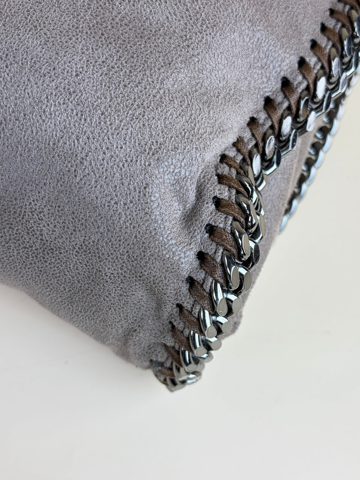 Stella McCartney moss Falabella double chains small tote Bag