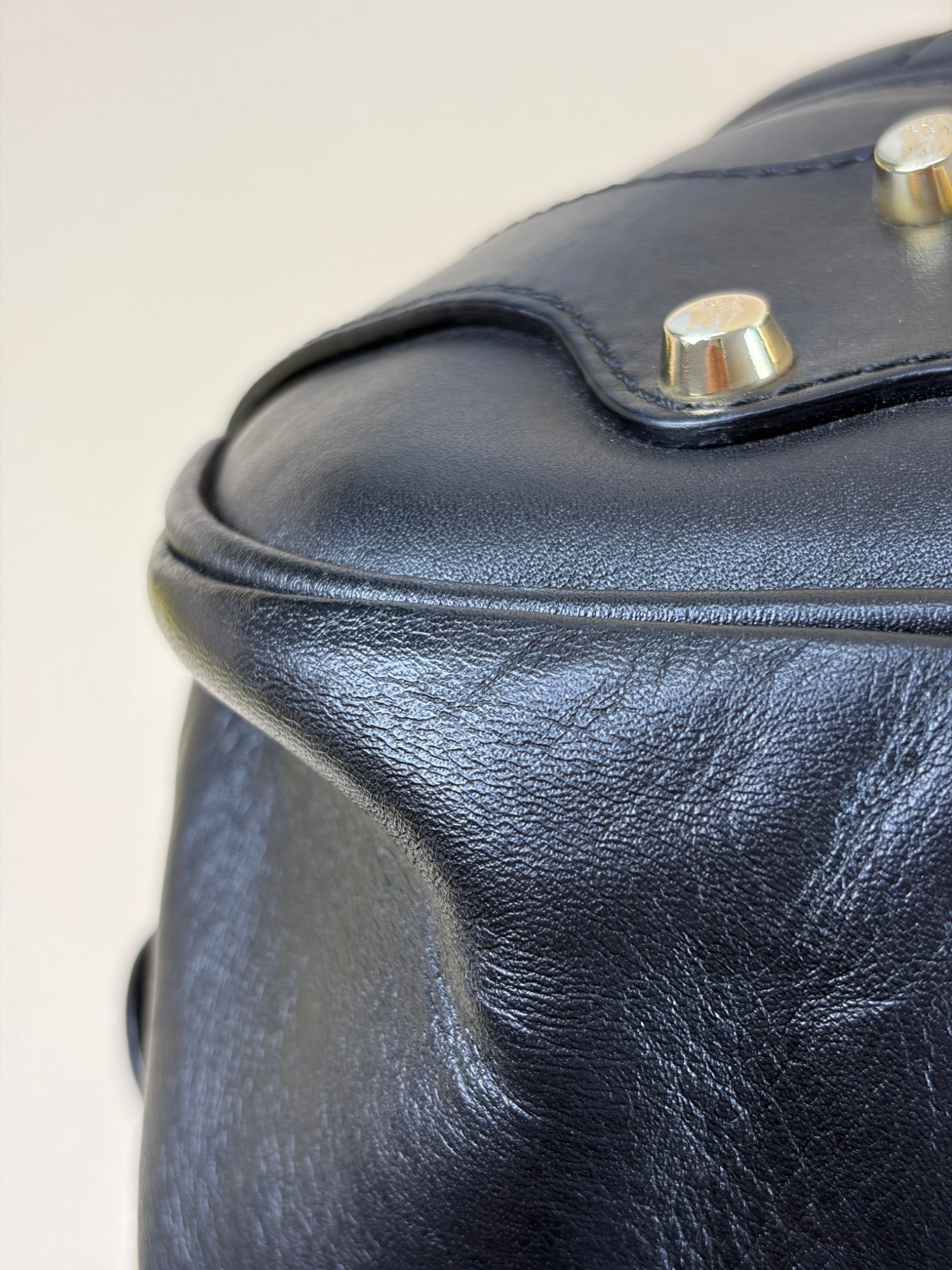 Burberry Black Beaton Quilted Large Shoulder Bag
