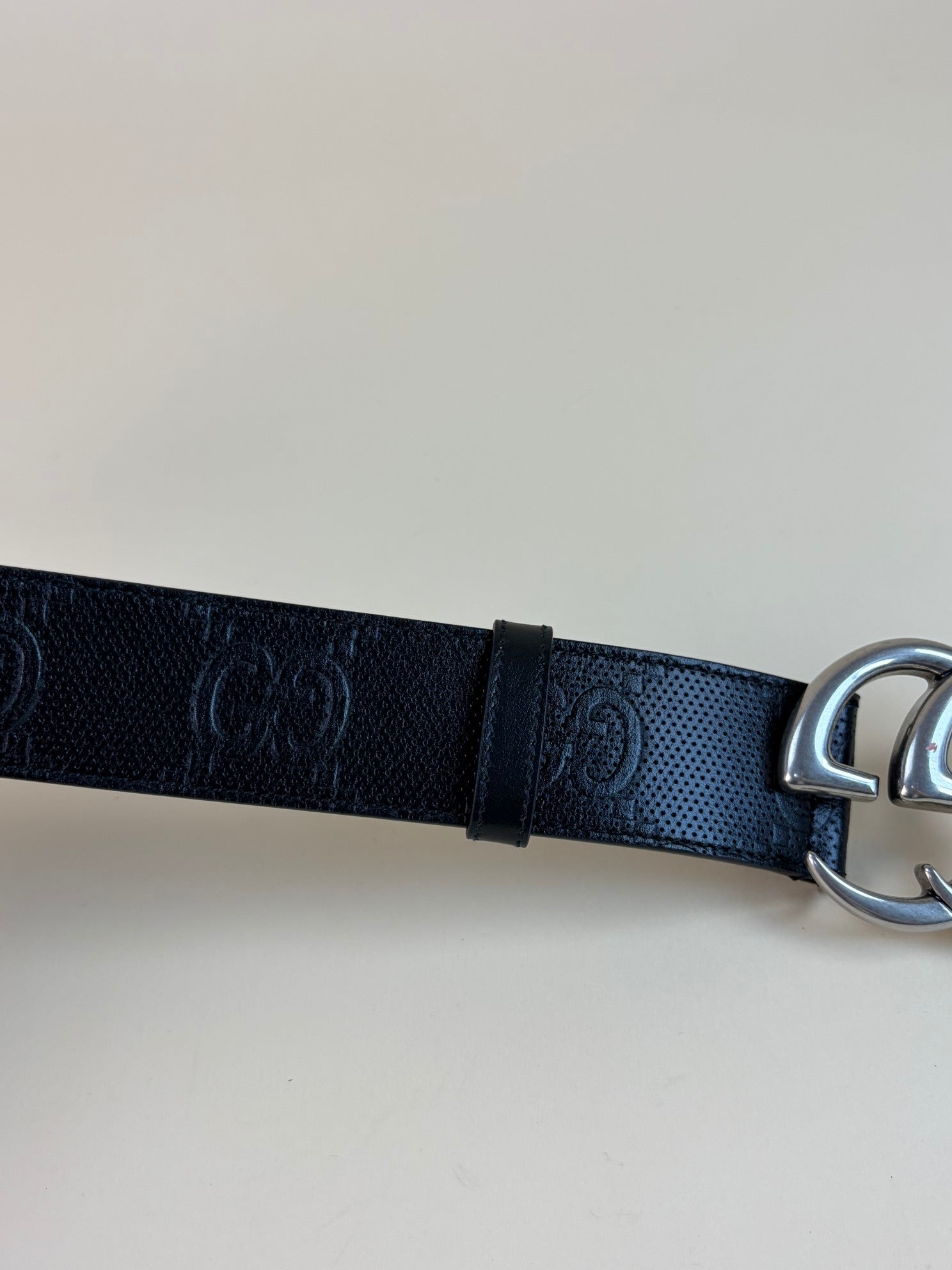 Gucci Black GG Marmont 38mm Belt 38