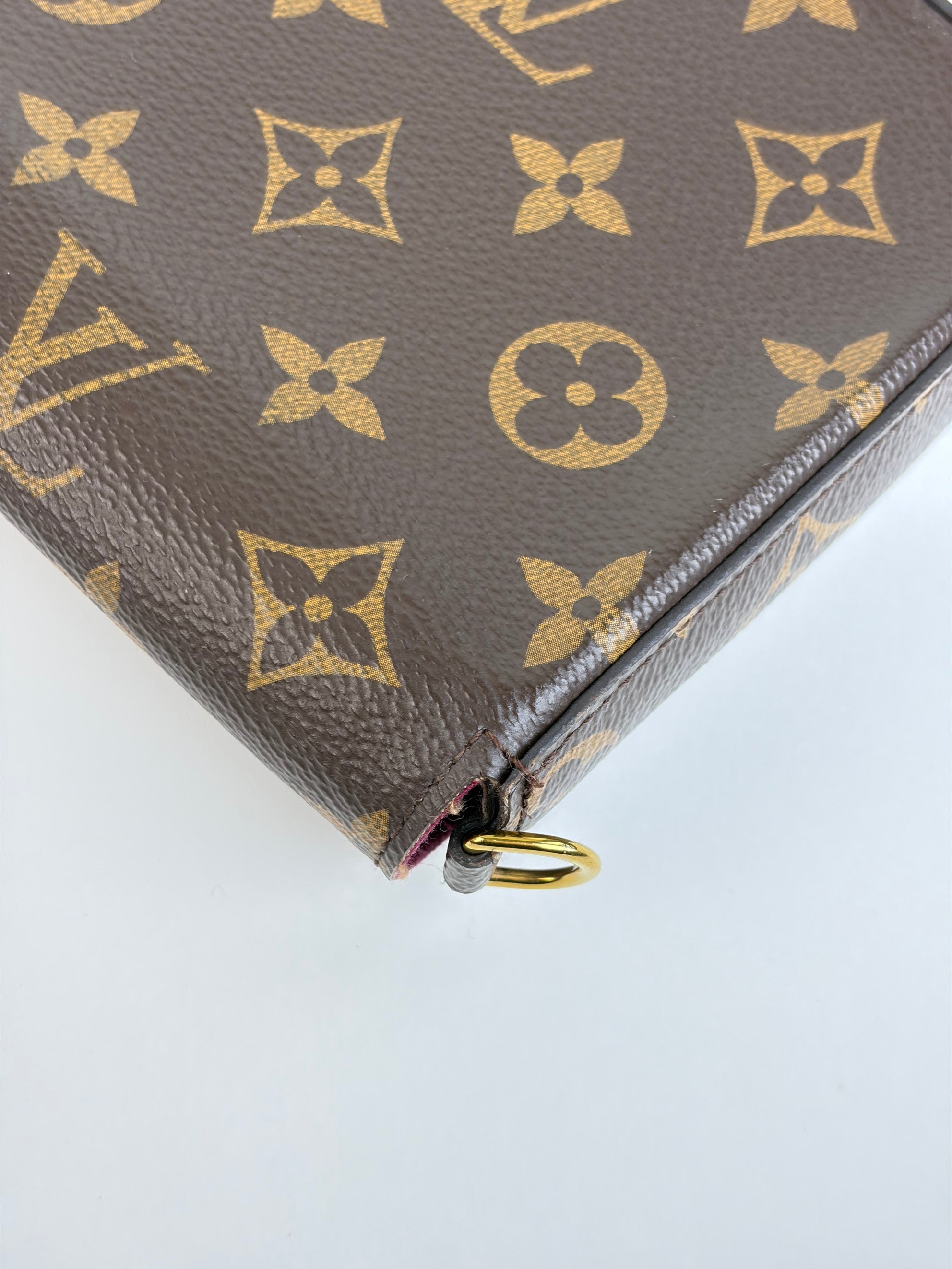 Louis Vuitton fuchsia and Monogram canvas Pochette Felicie
