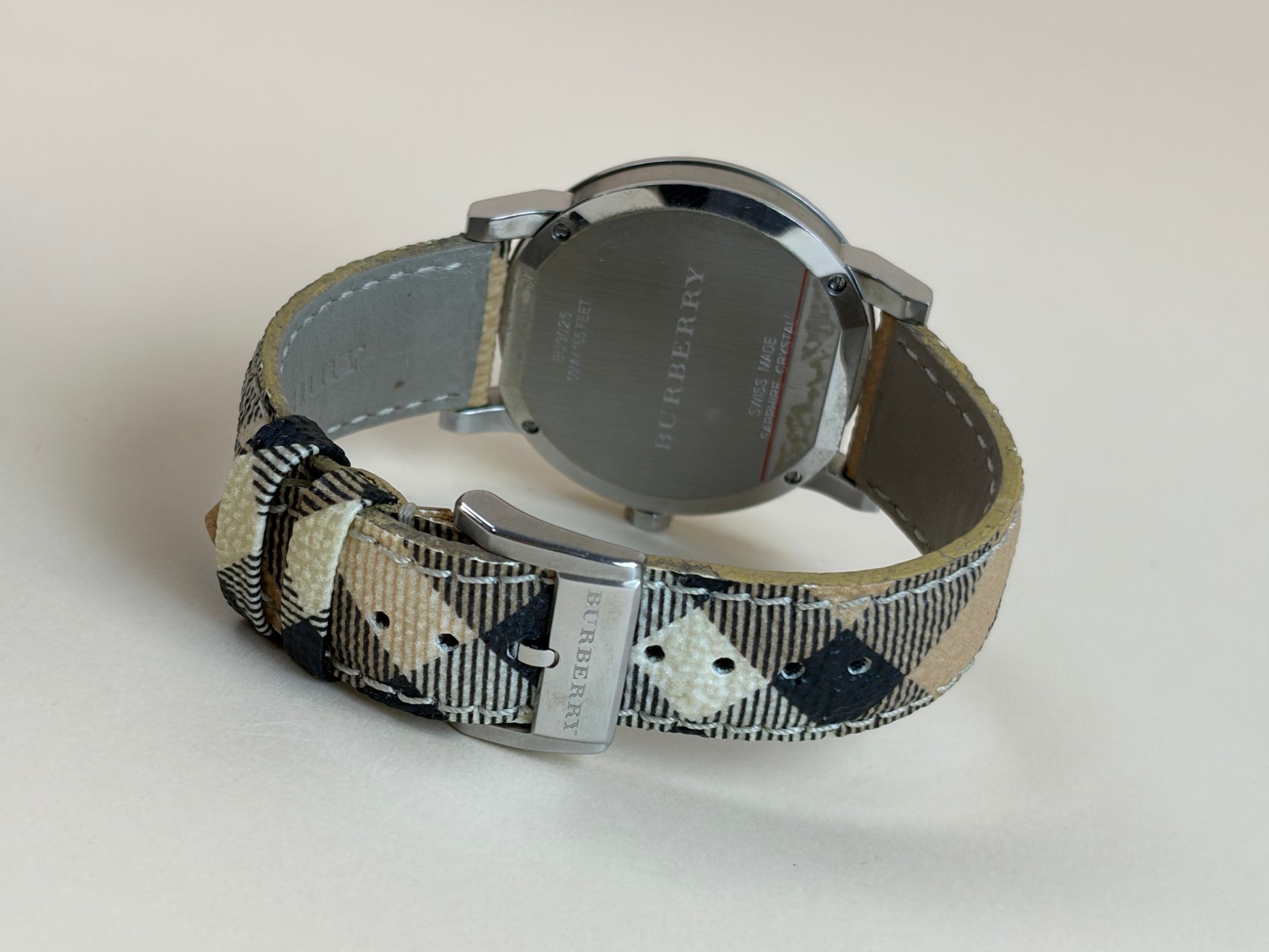 Burberry Stainless Steel Heritage 34mm Nova Check Watch