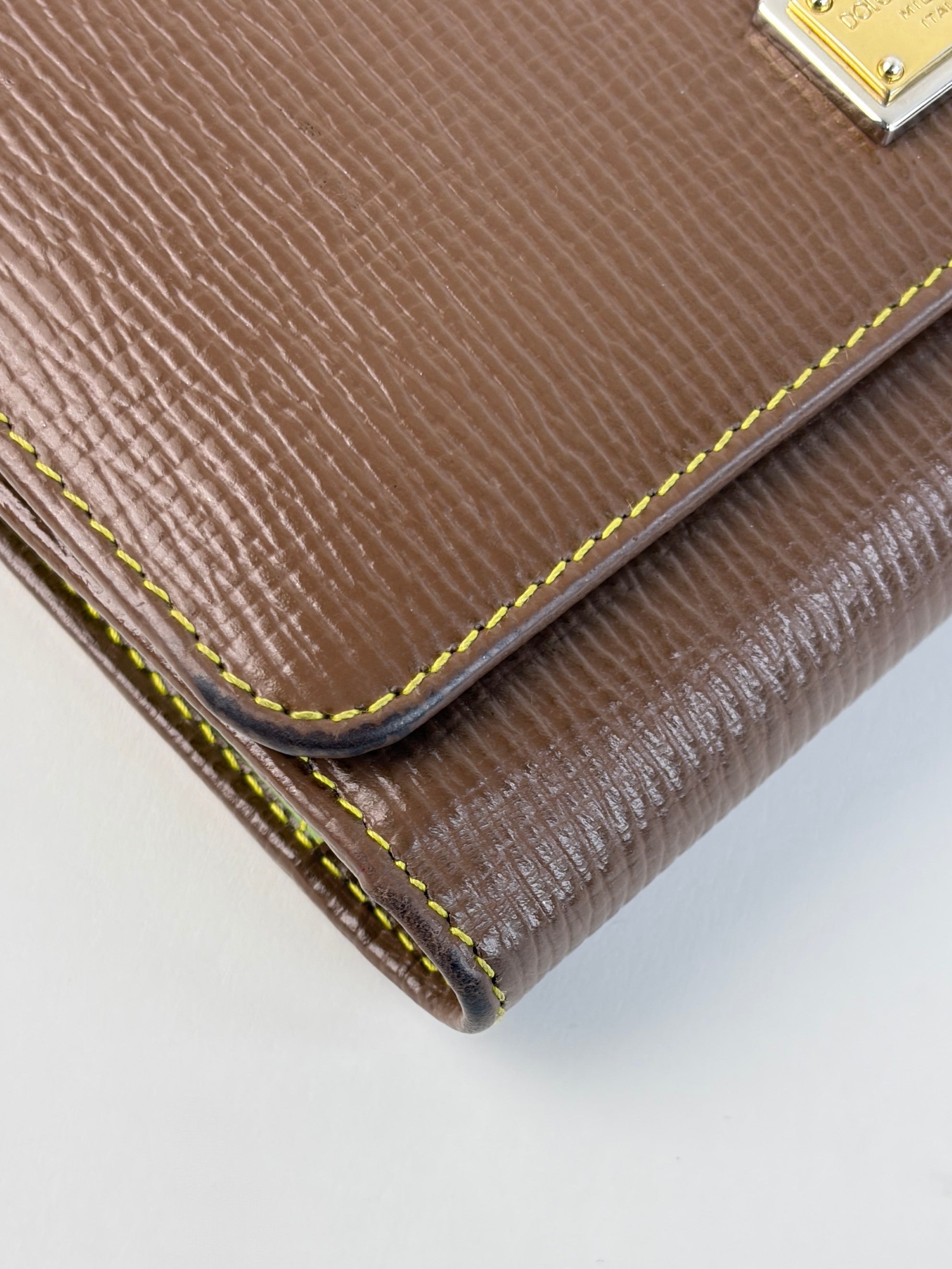 Dolce & Gabbana tricolor brown/green with yellow Sicily