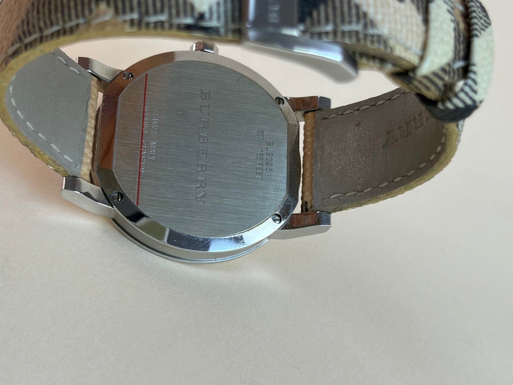 Burberry Stainless Steel Heritage 34mm Nova Check Watch