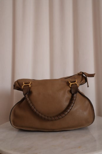 Chloe Merci Nut Satchel Tote Bag