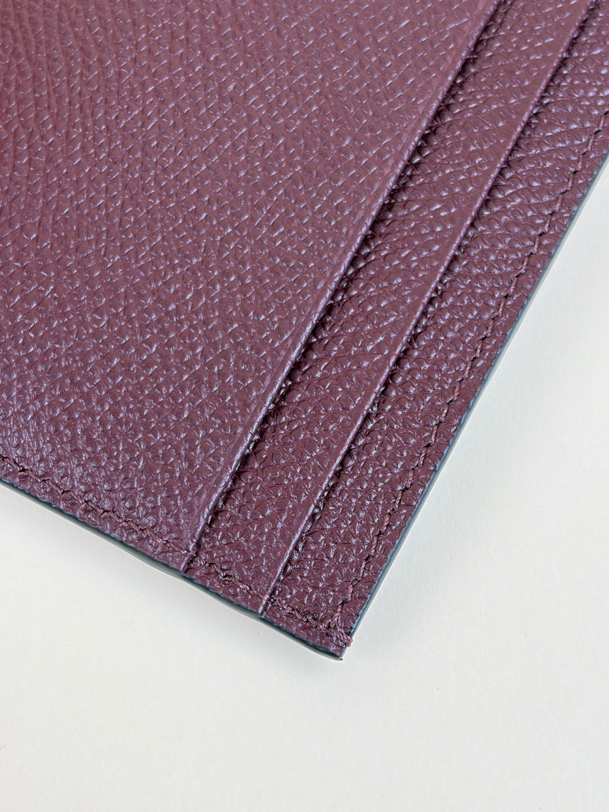 Valentino Burgundy VLOGO Signature Card Holder