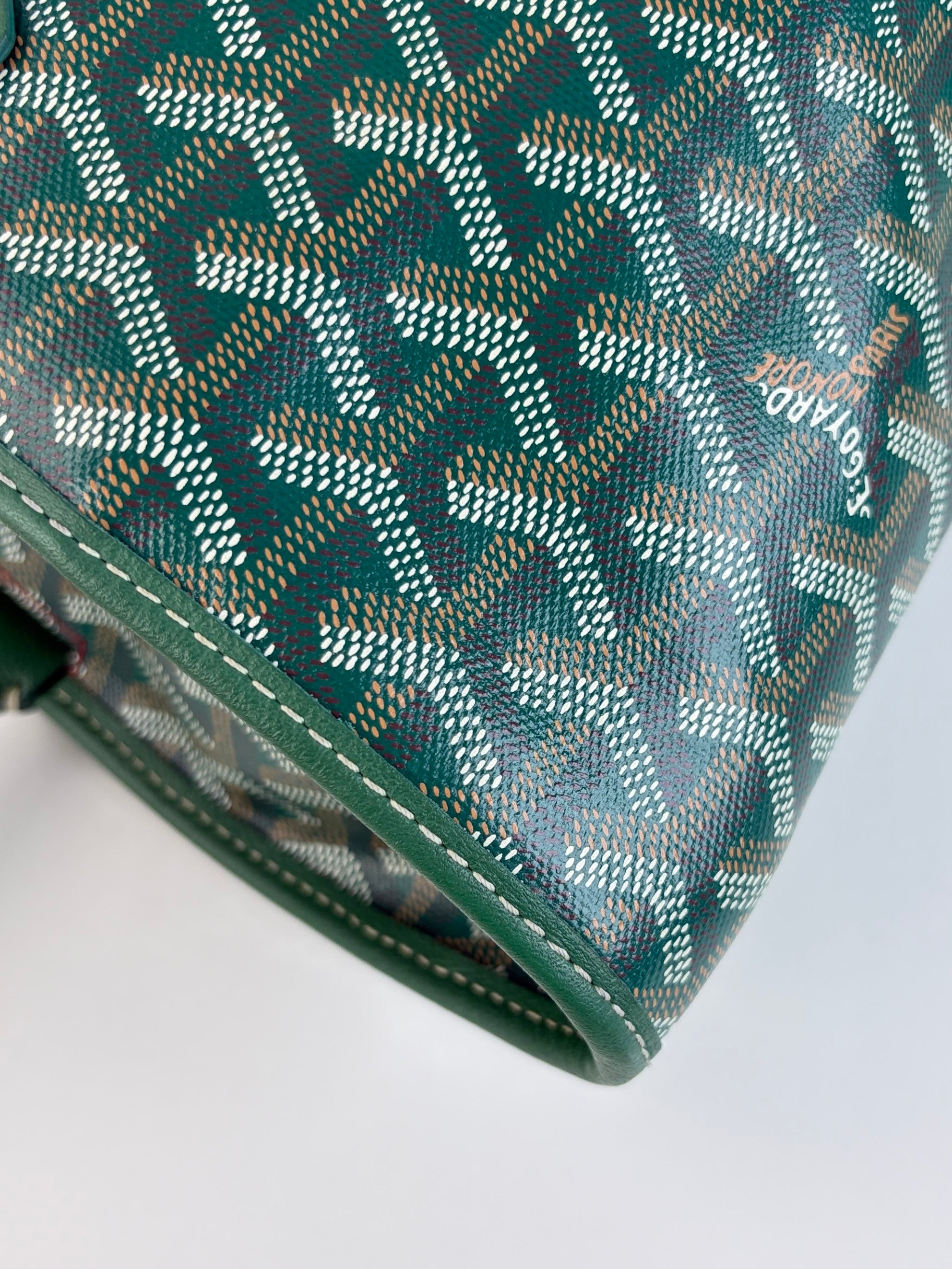Goyard green Goyar dine Artois pm bag
