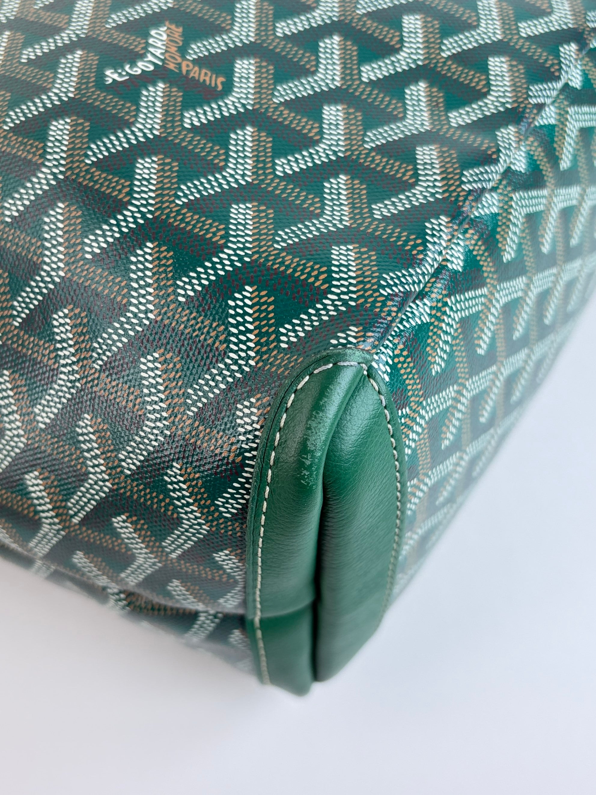 Goyard green Goyar dine Artois pm bag