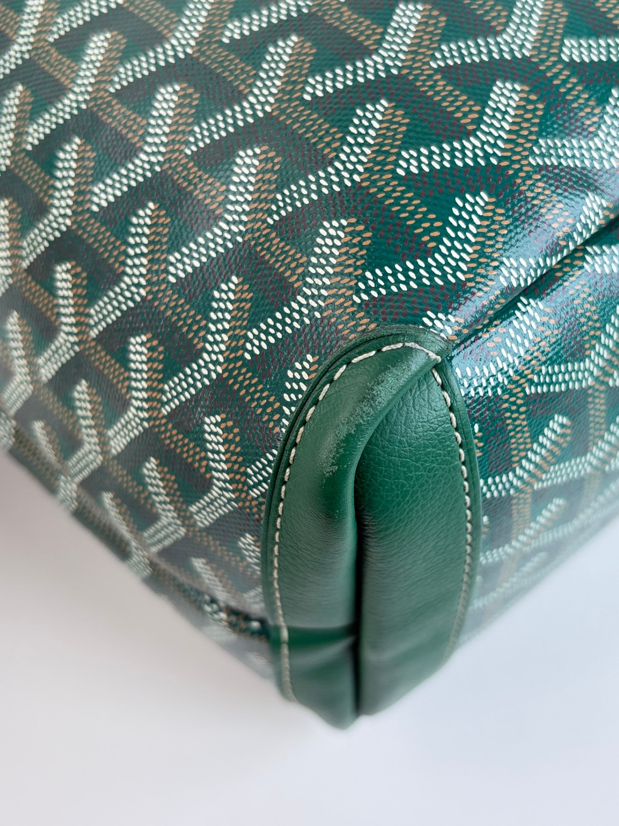 Goyard green Goyar dine Artois pm bag