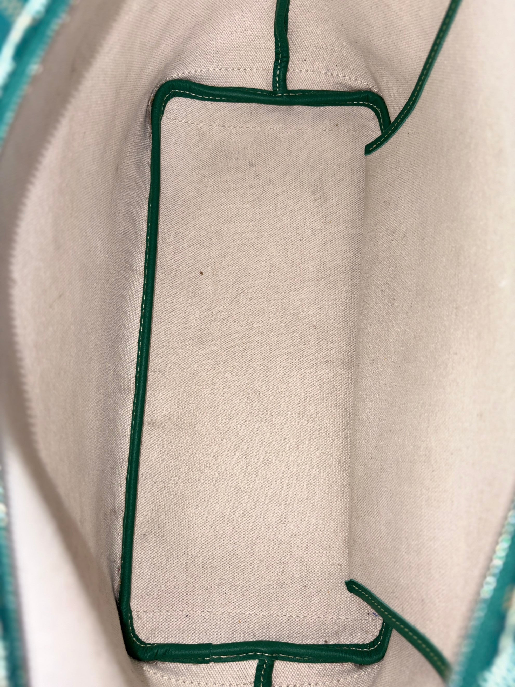 Goyard green Goyar dine Artois pm bag
