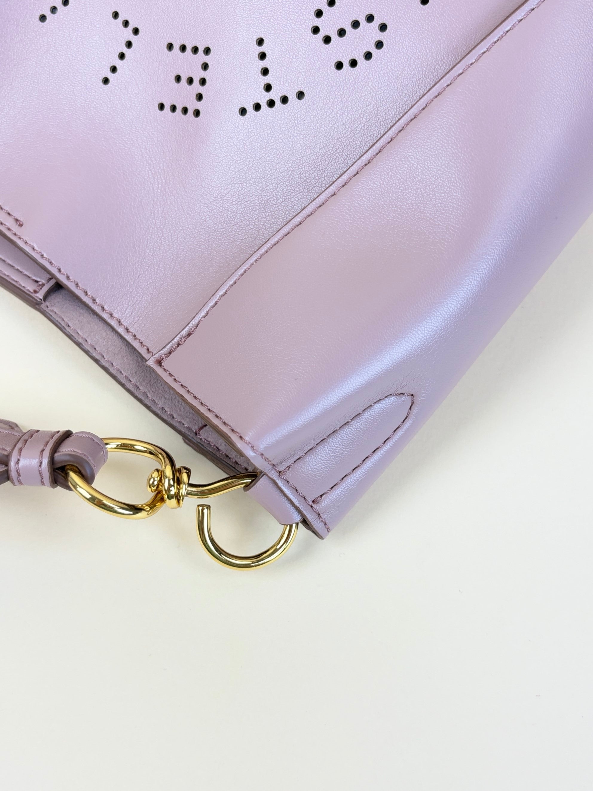 Stella McCartney nude Logo Square Crossbody Bag