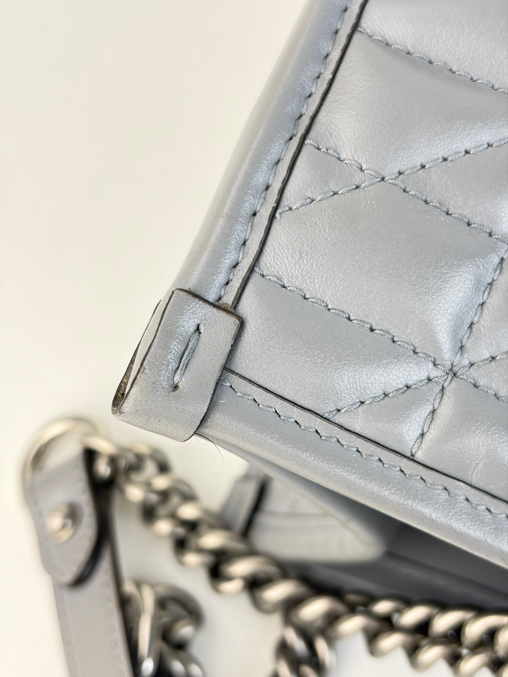 Gucci grey gg Marmont matelassé shopping tote bag
