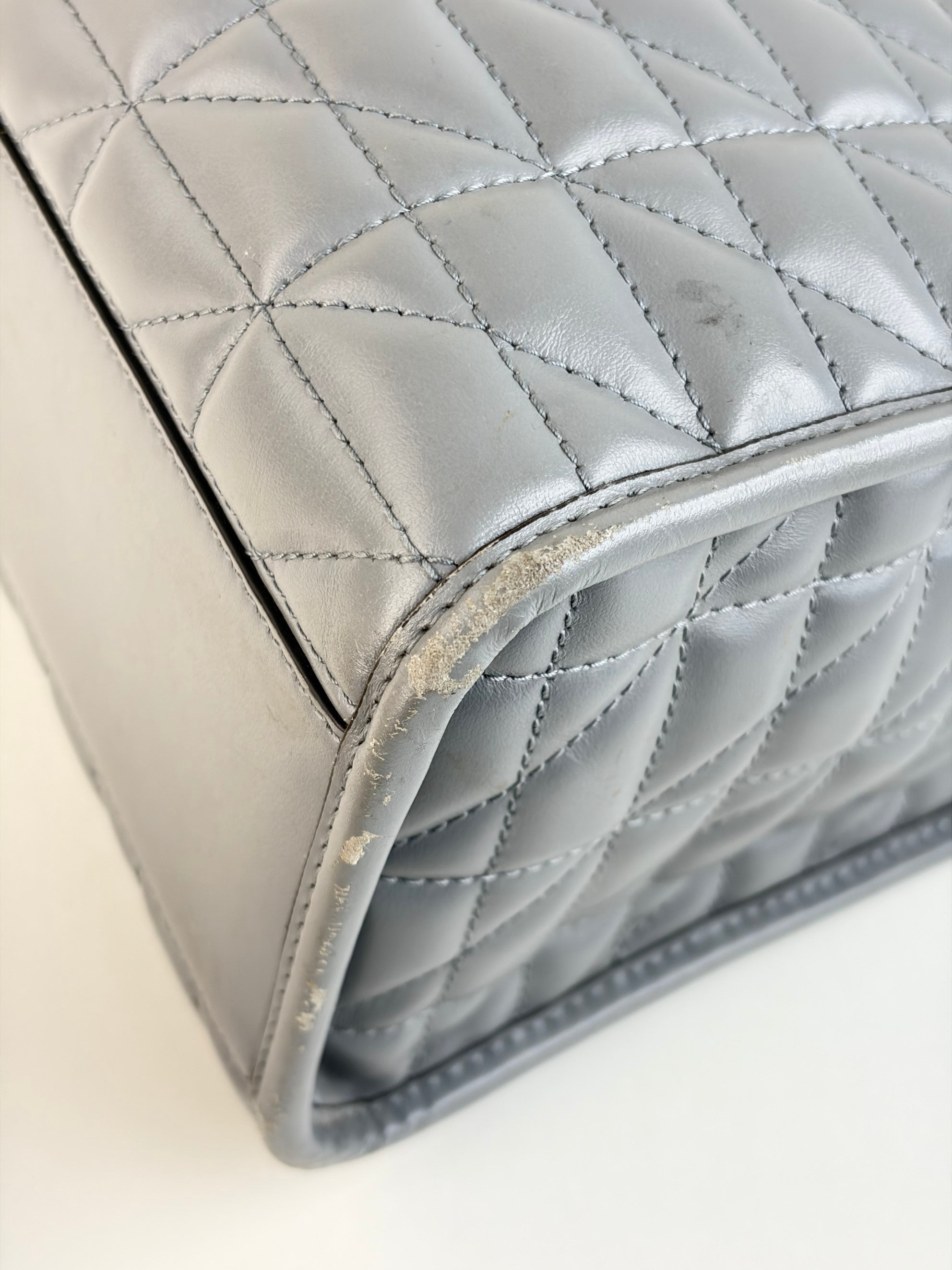 Gucci grey gg Marmont matelassé shopping tote bag