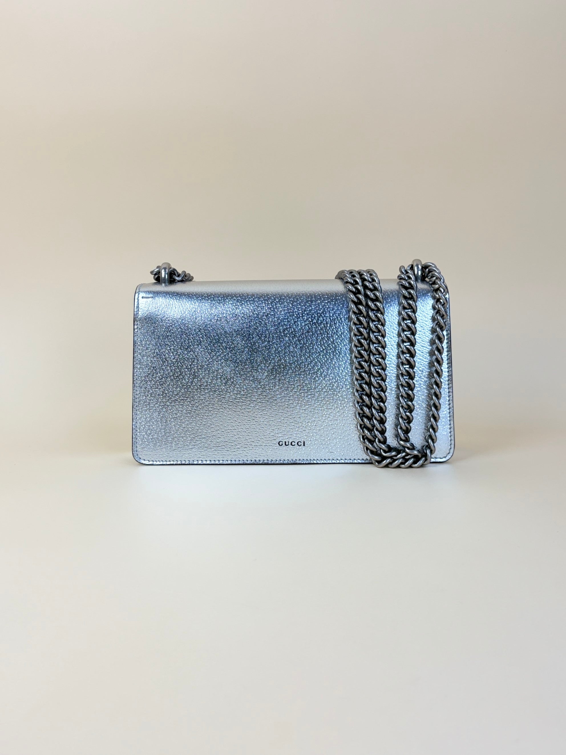 Gucci Metallic with silver Dionysus Medium Shoulder Bag