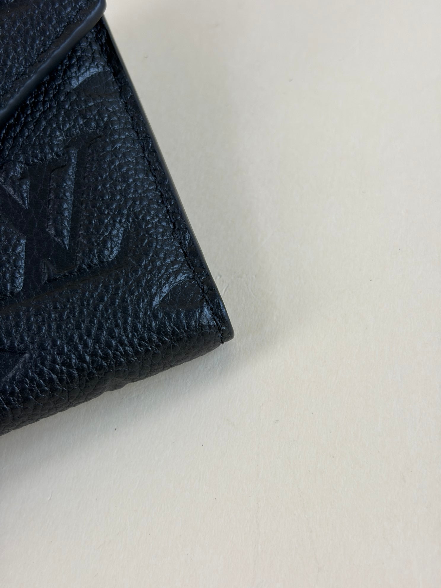 Louis Vuitton Black Monogram Empreinte victorine wallet