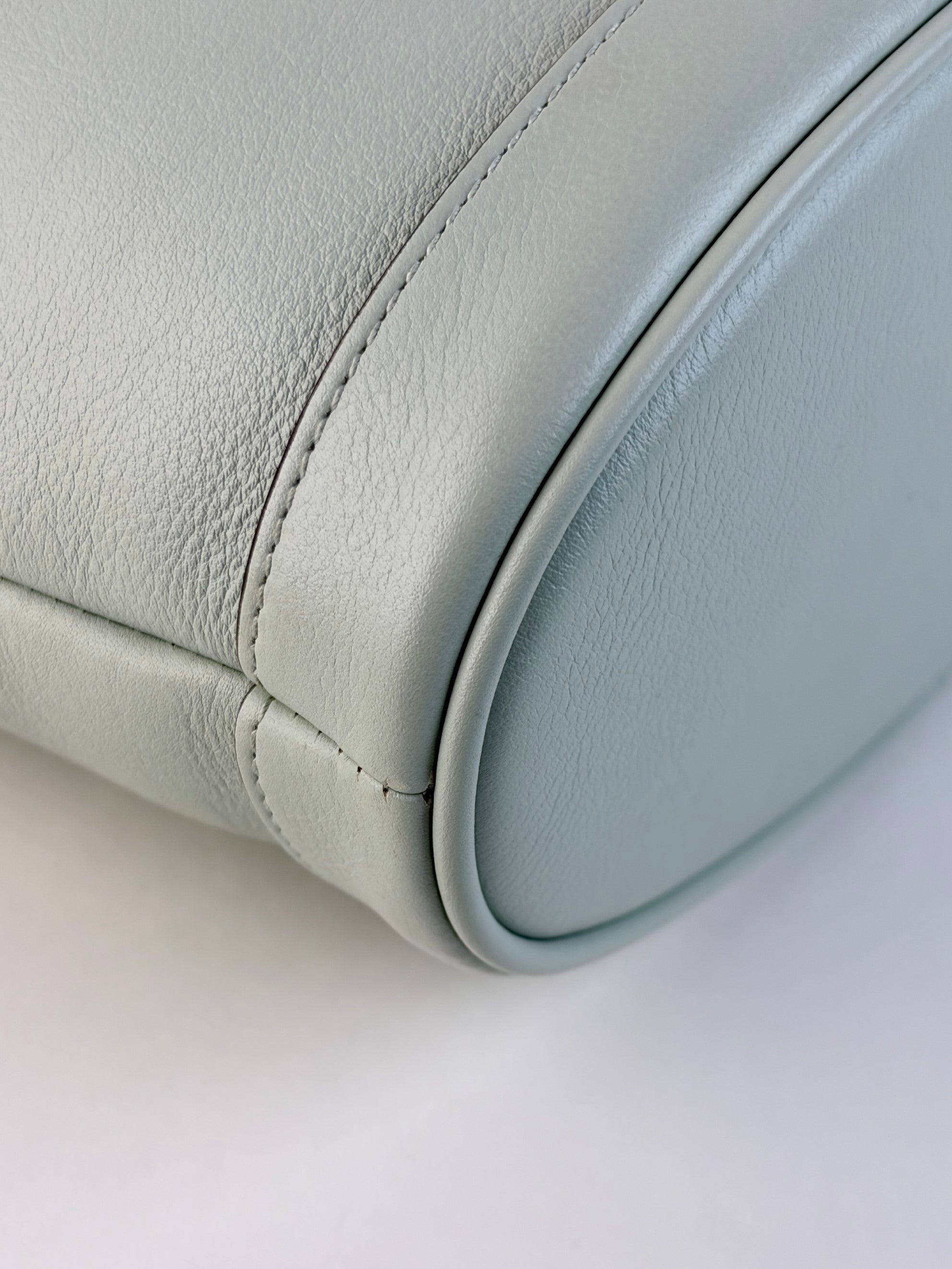 Gucci light green Diana bucket bag