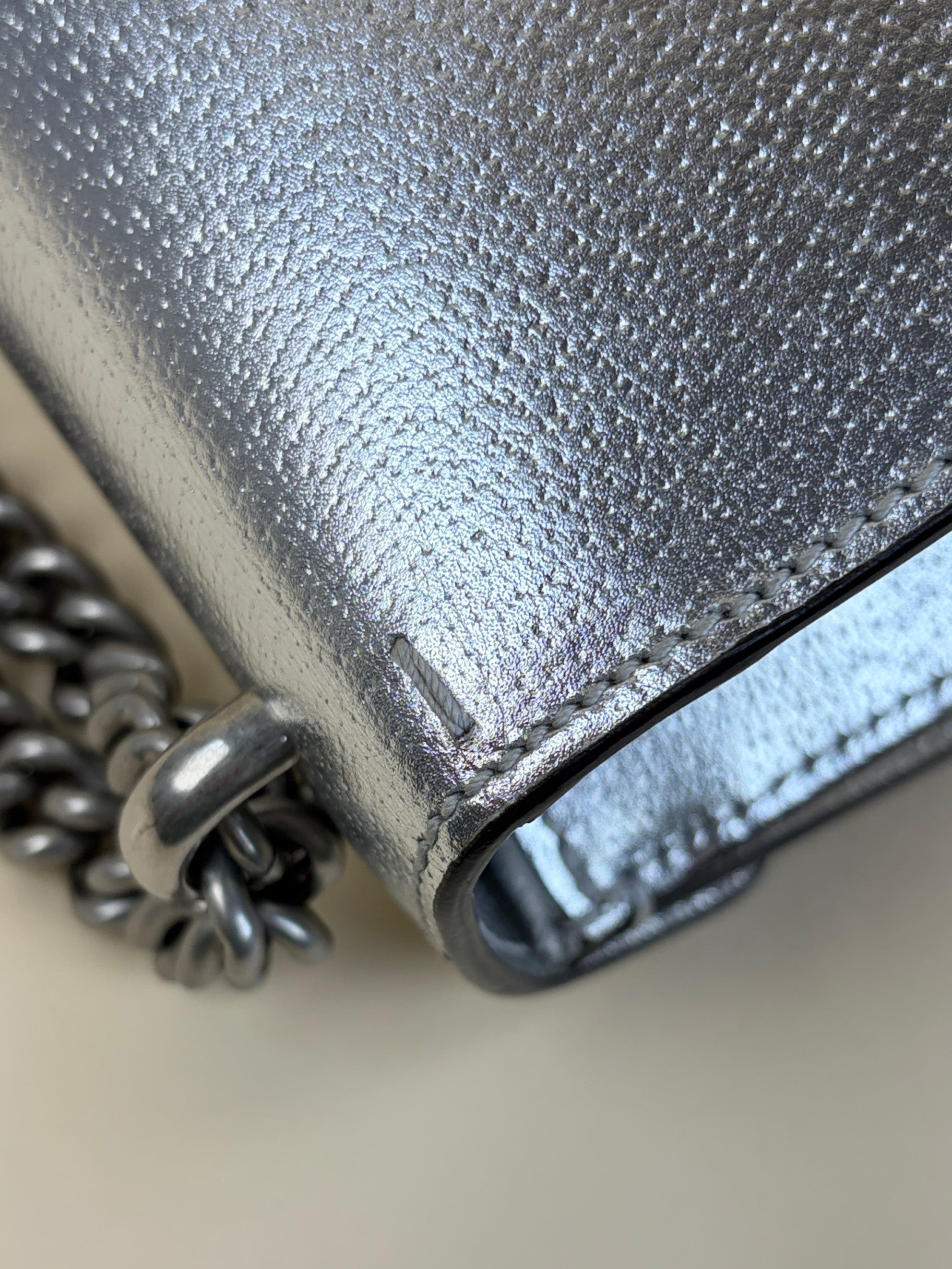 Gucci Metallic with silver Dionysus Medium Shoulder Bag