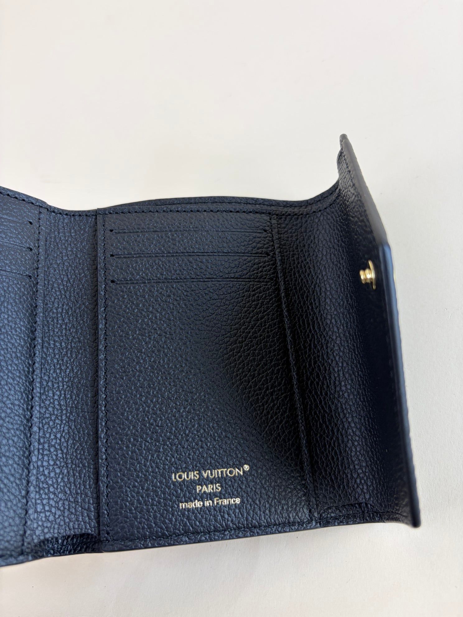 Louis Vuitton Black Monogram Empreinte victorine wallet