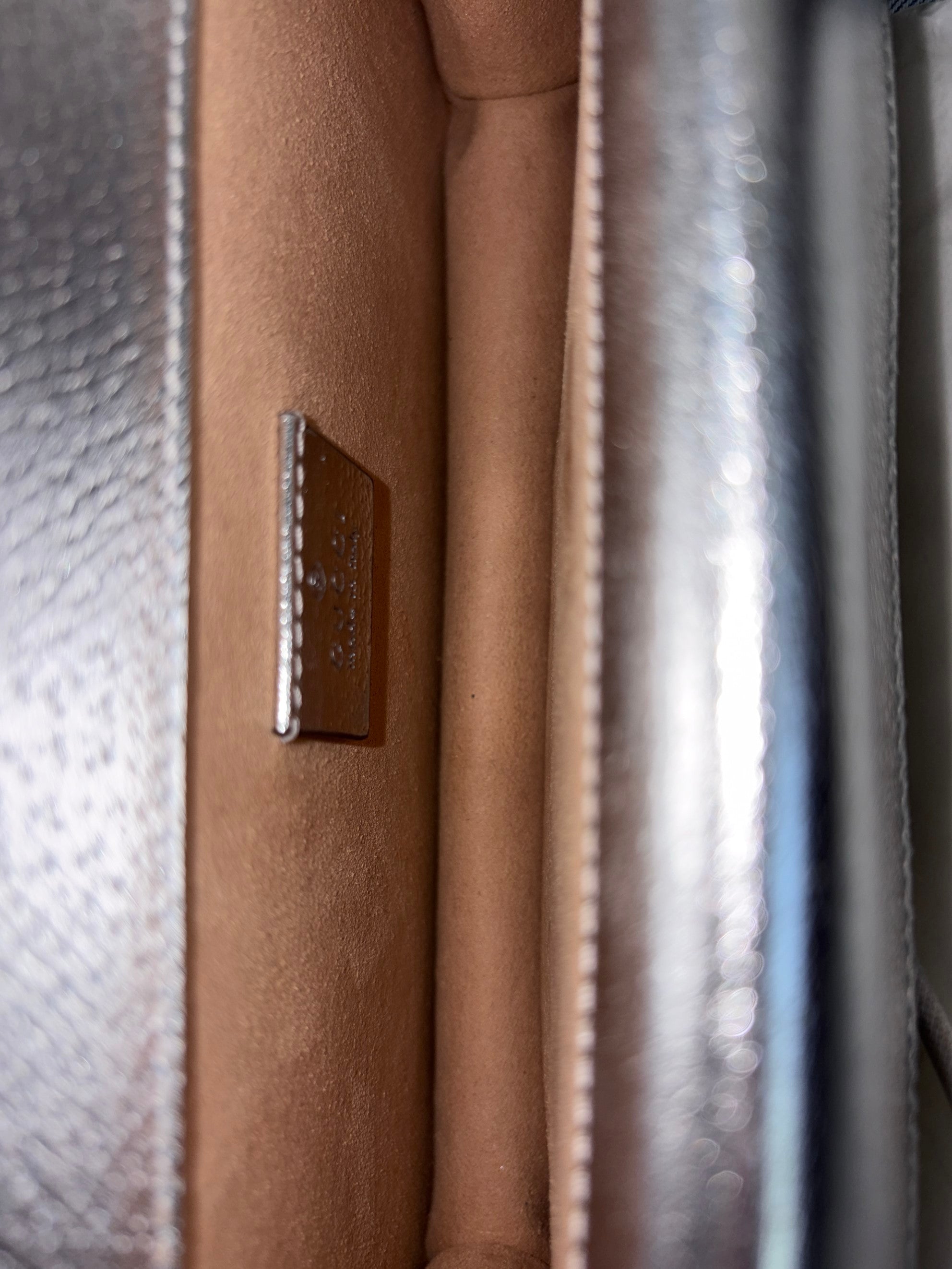 Gucci Metallic with silver Dionysus Medium Shoulder Bag