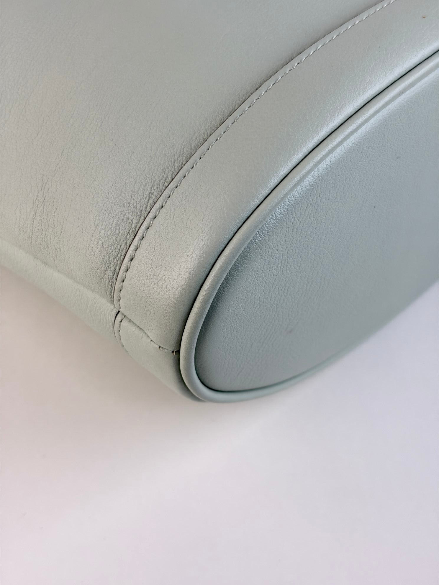 Gucci light green Diana bucket bag
