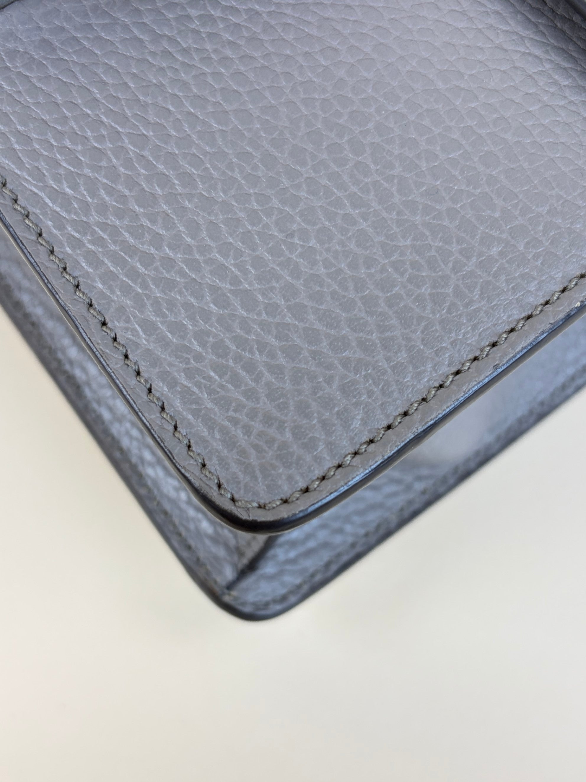 Gucci grey calfskin crystal Dionysus mini Shoulder Bag
