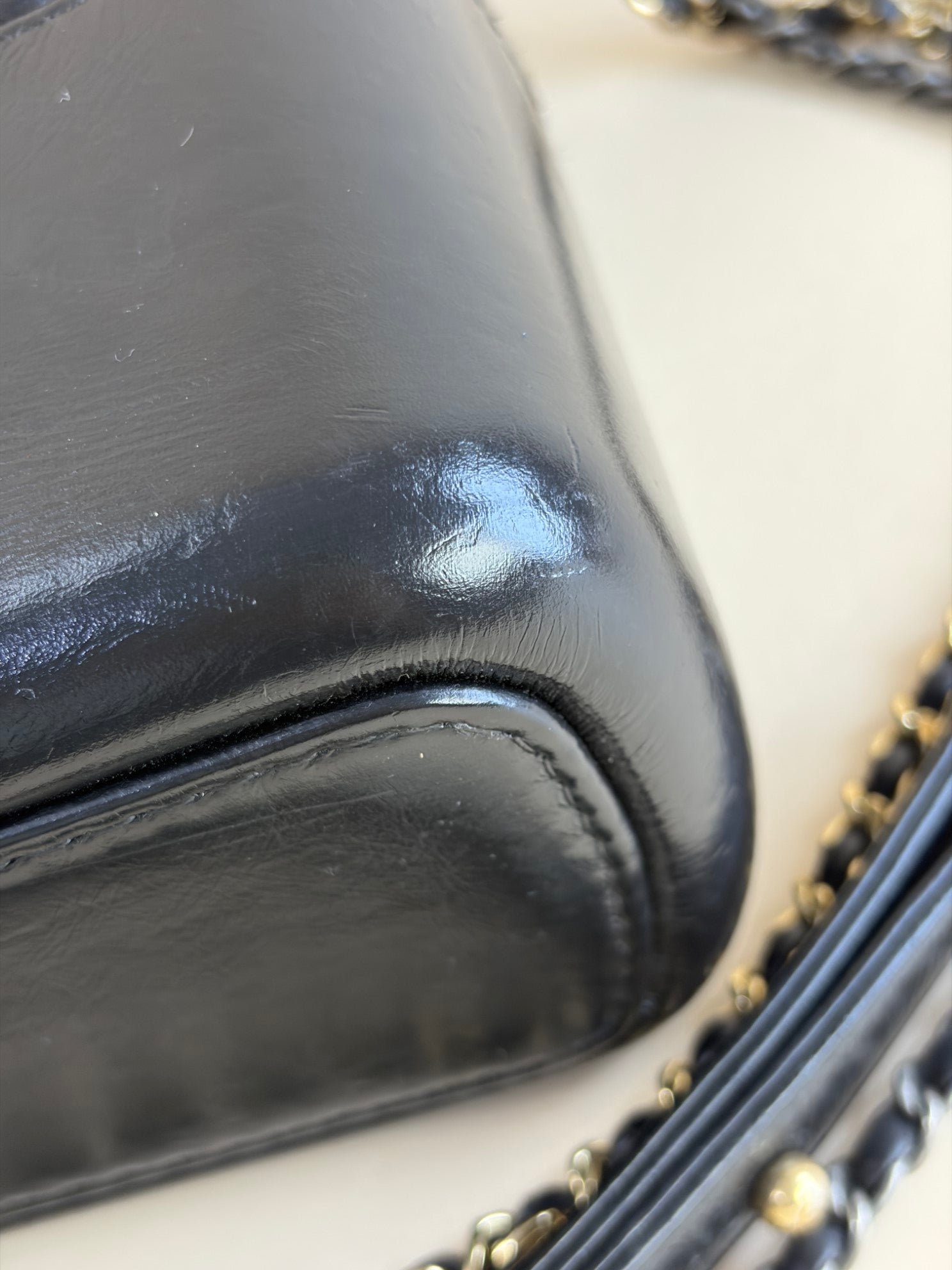 Chanel black quilted leather large Gabrielle hobo bag