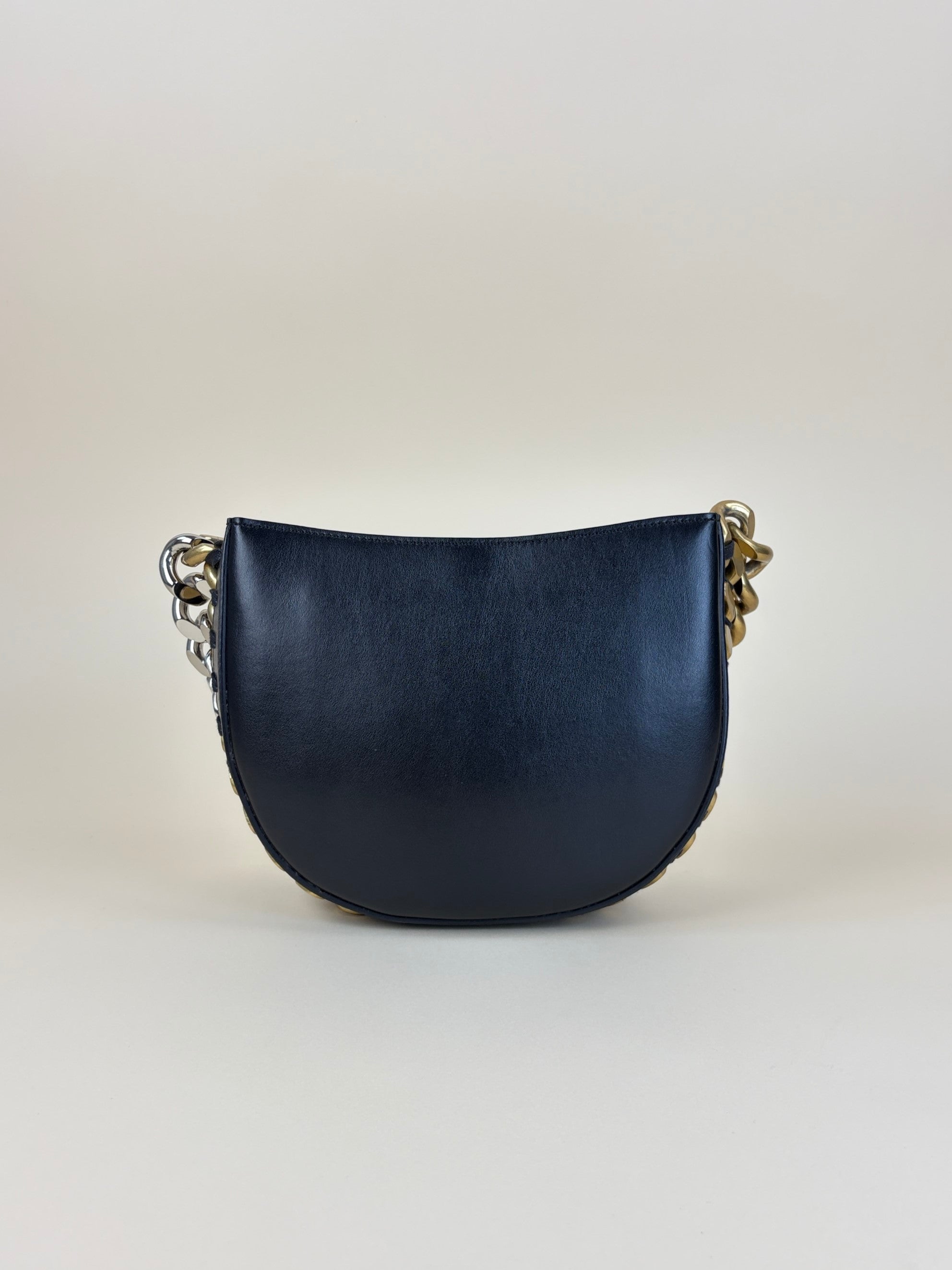 Stella Mccartney Black Frayme Small Shoulder Bag