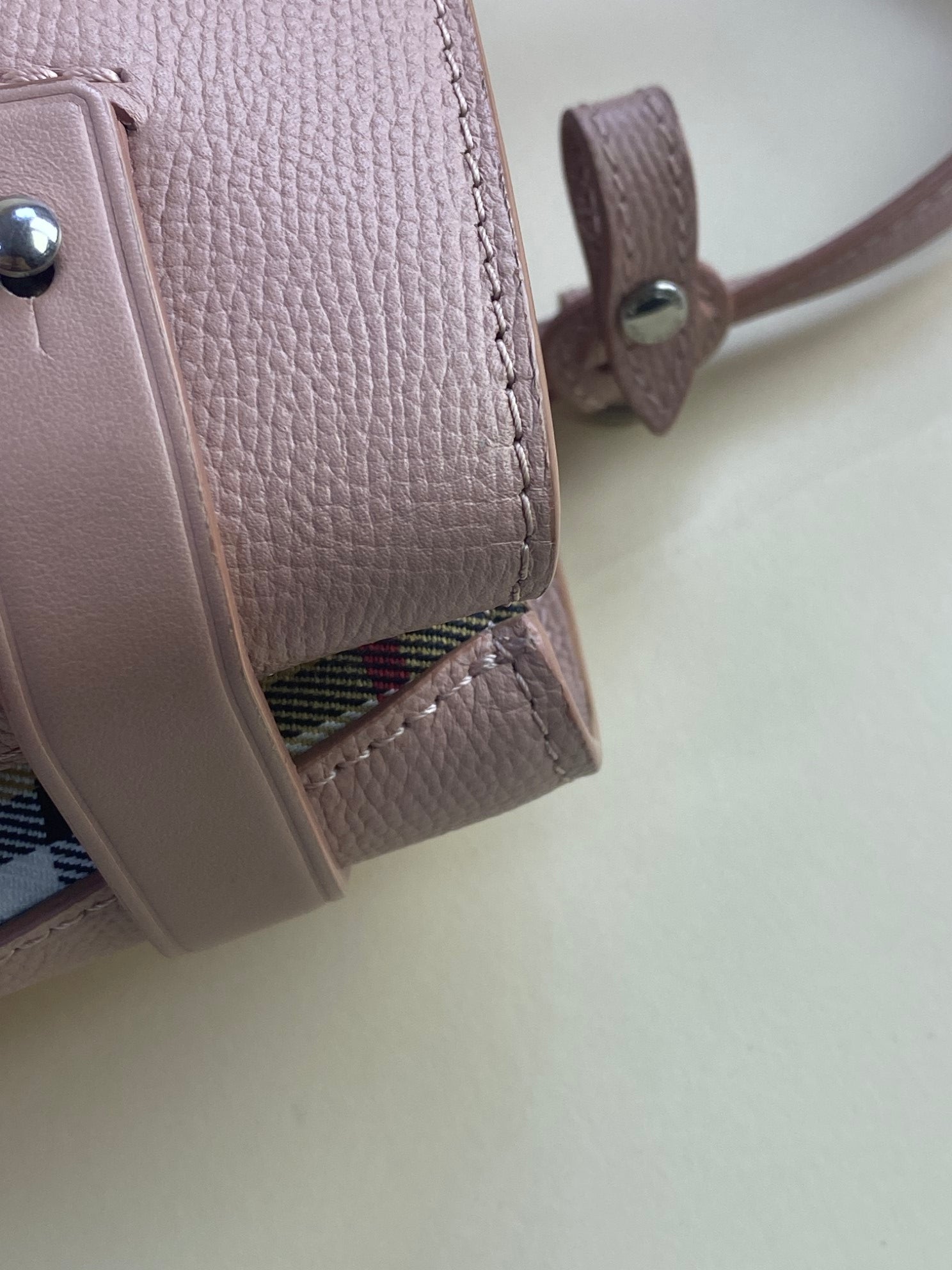 Burberry pink Banner  Medium Bag