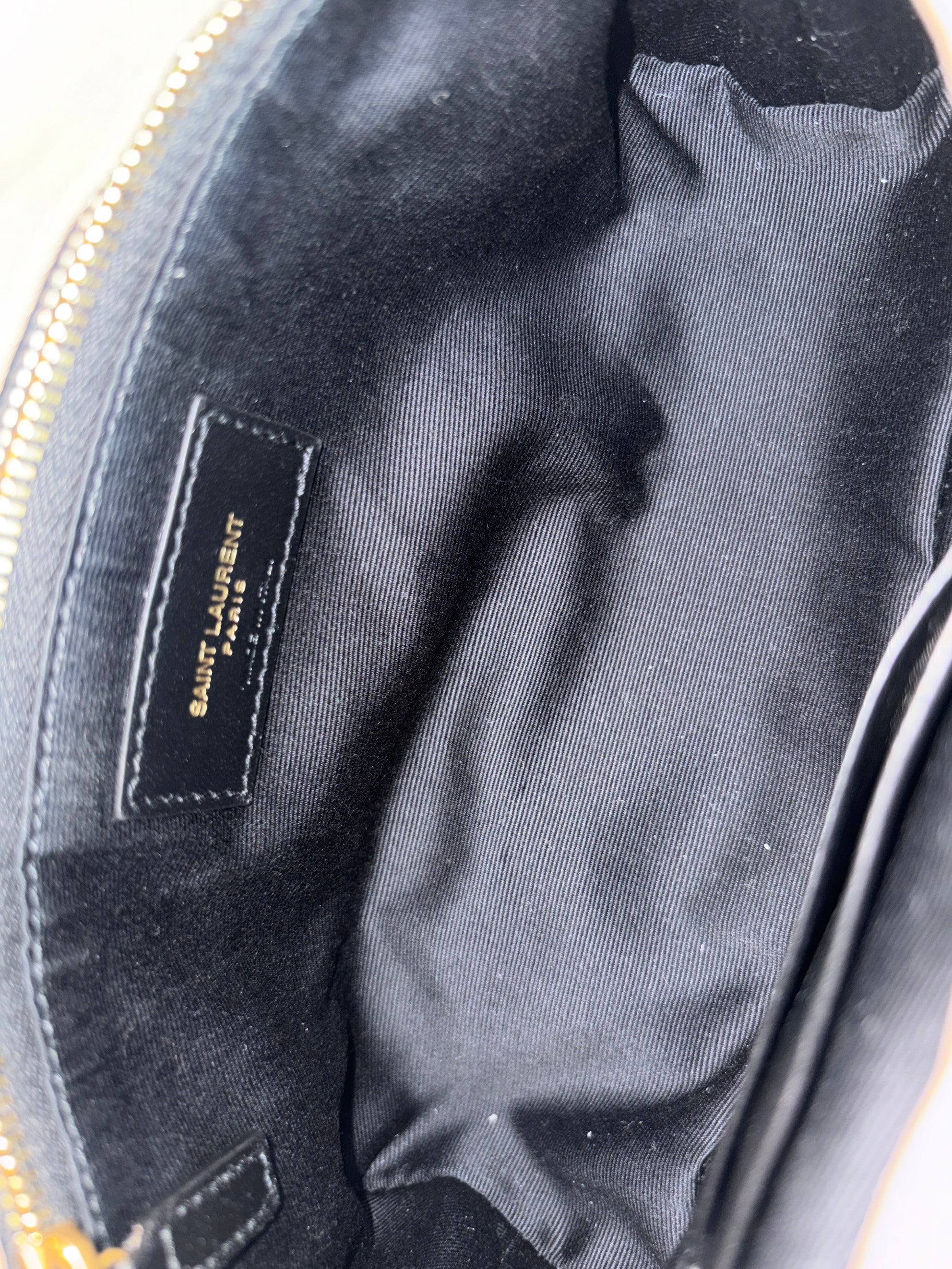 YSL beige lambskin Loulou Buffer toy
