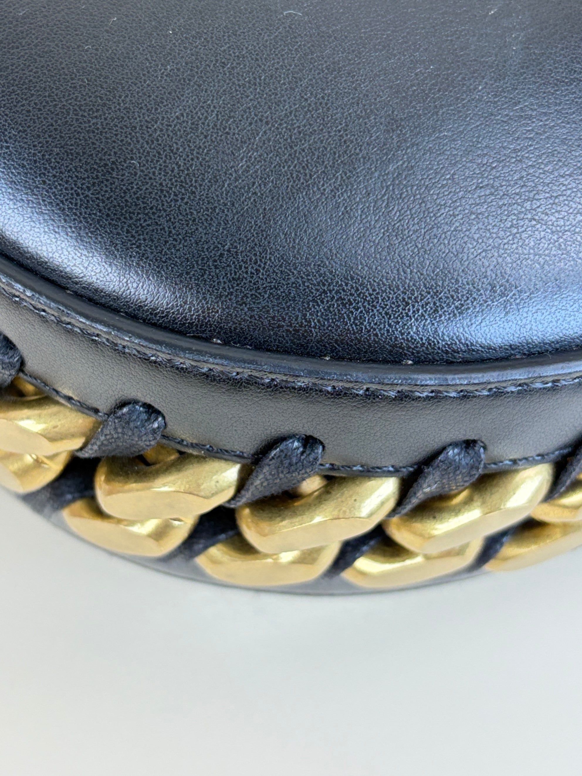 Stella Mccartney Black Frayme Small Shoulder Bag