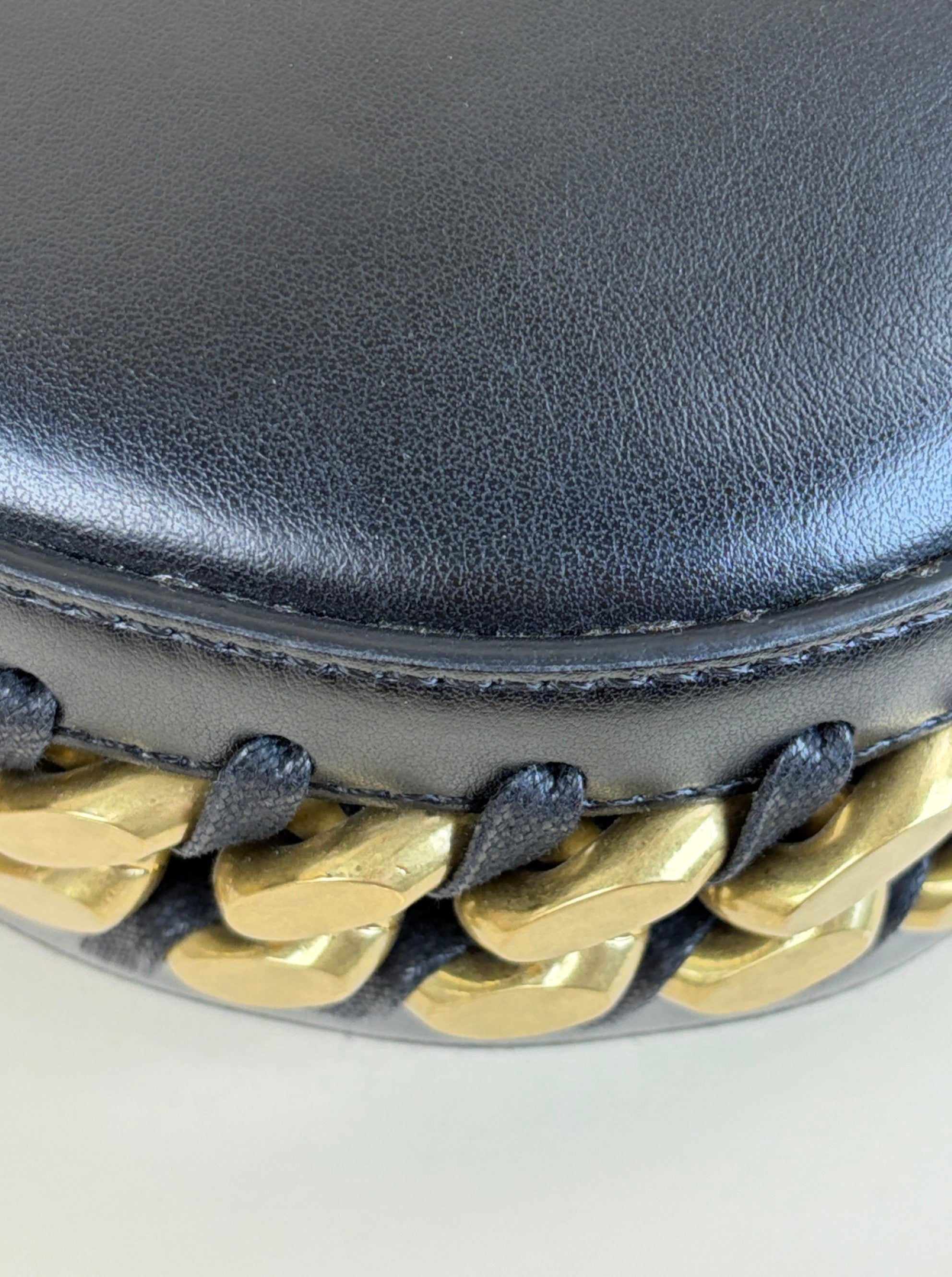 Stella Mccartney Black Frayme Small Shoulder Bag