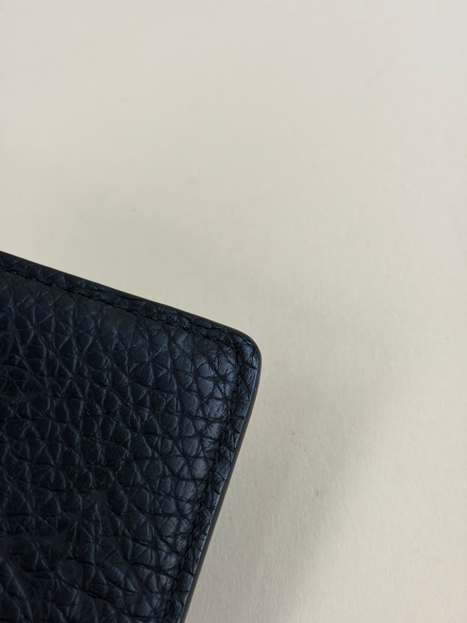 Louis Vuitton pocket organizer black empreinte small wallet