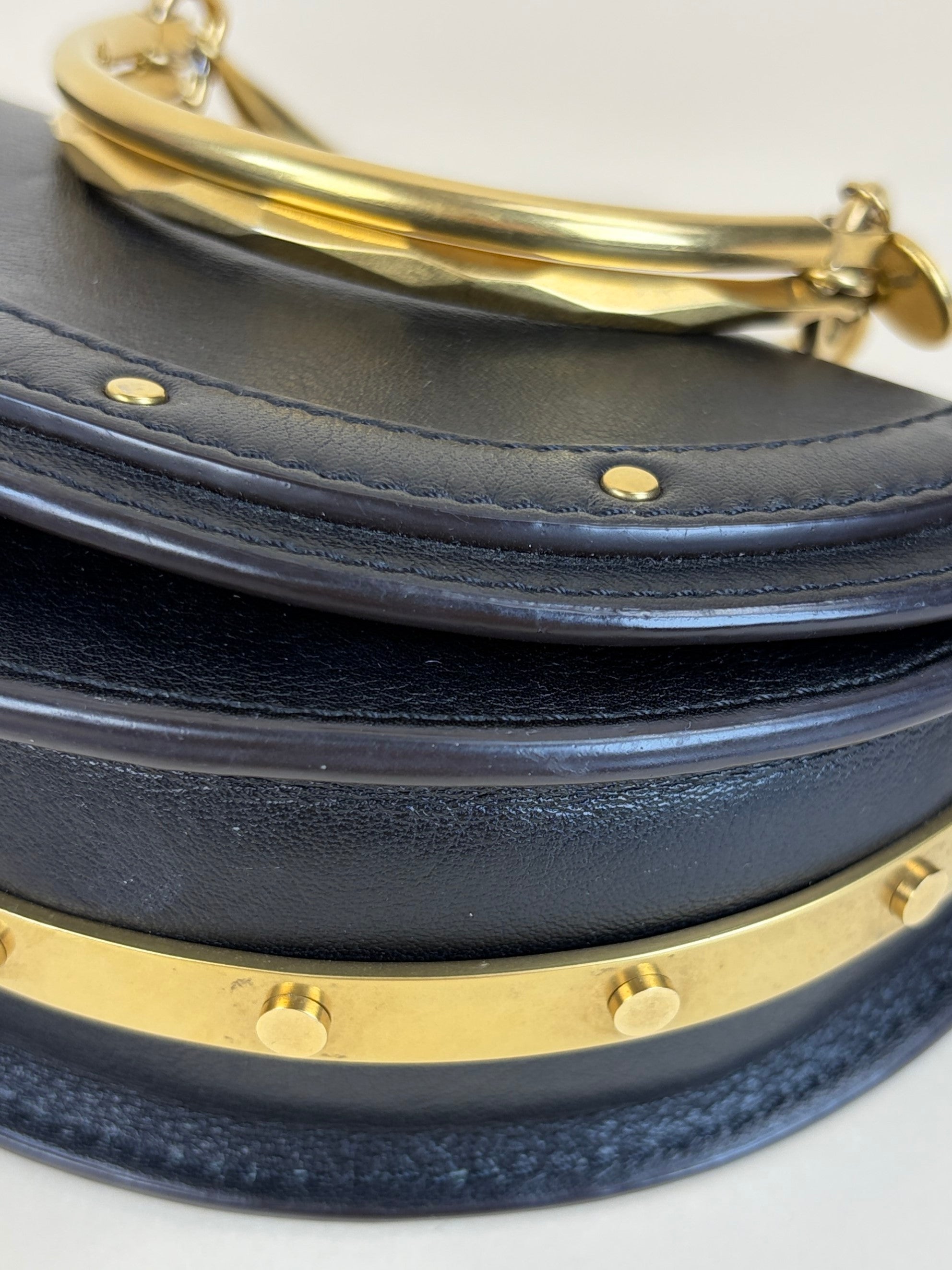 Chloe Black Small Nile Bracelet Minaudiere Bag