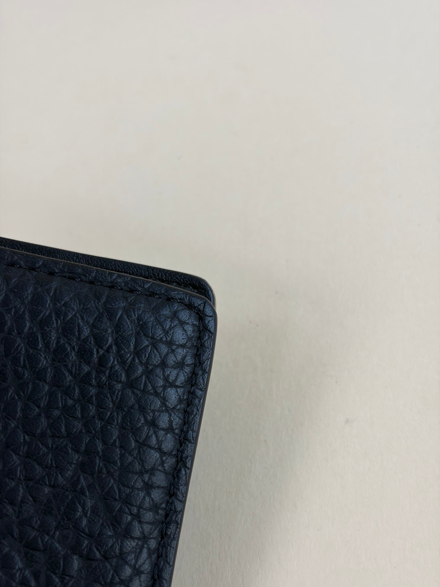 Louis Vuitton pocket organizer black empreinte small wallet