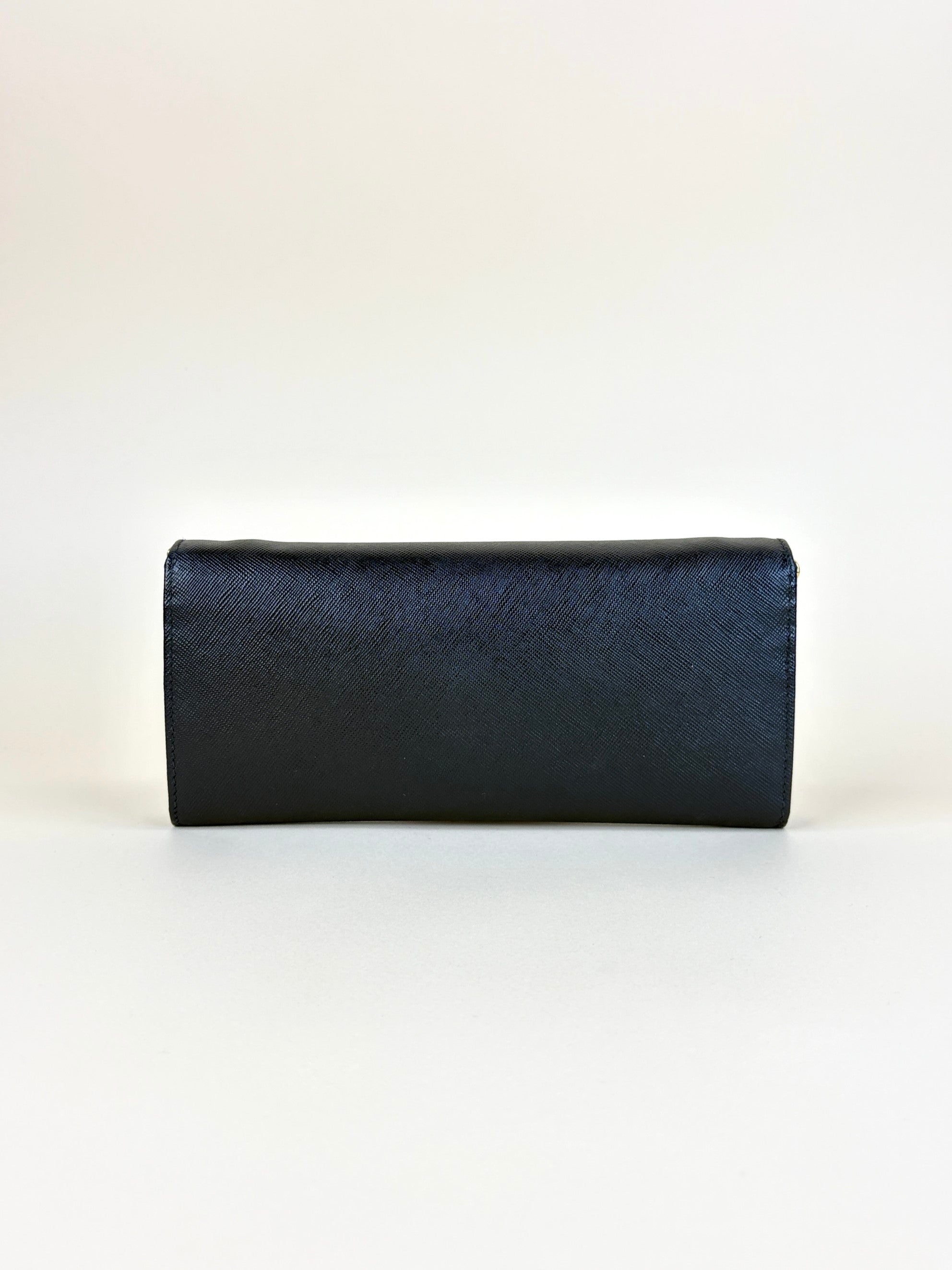 Prada Black Wallet On Chain Clutch Bag