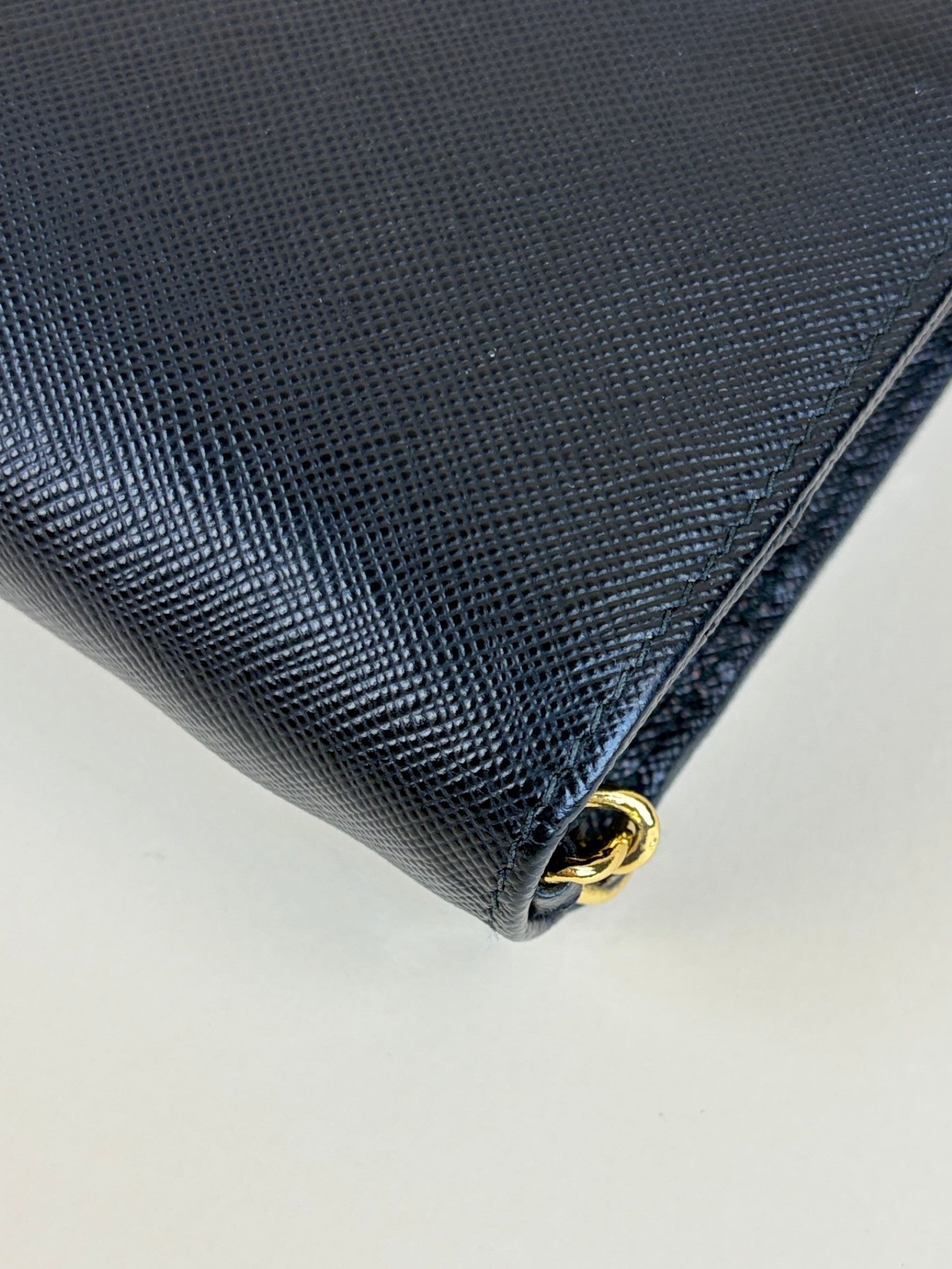 Prada Black Wallet On Chain Clutch Bag