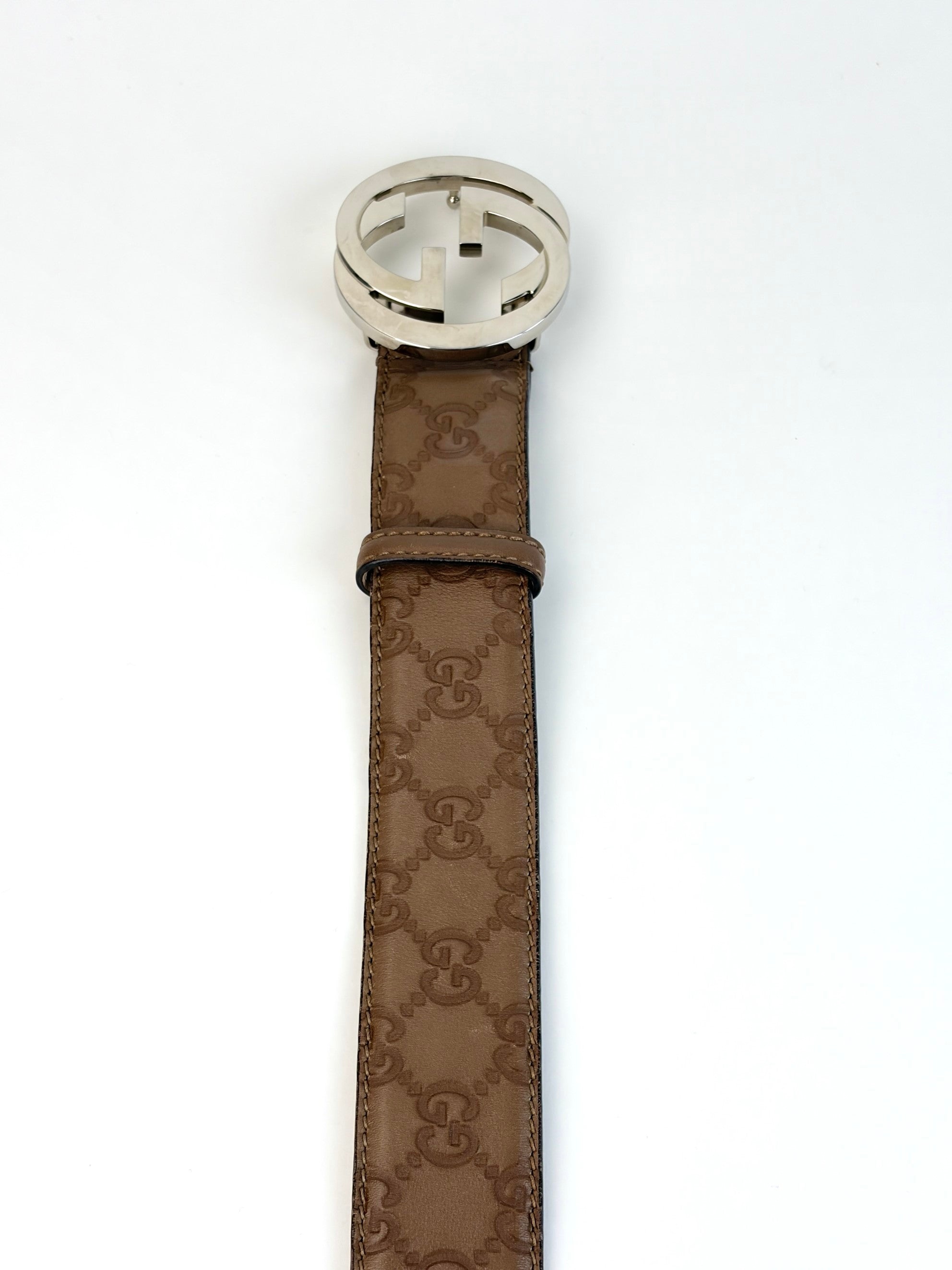 Gucci brown gg interlocking g belt