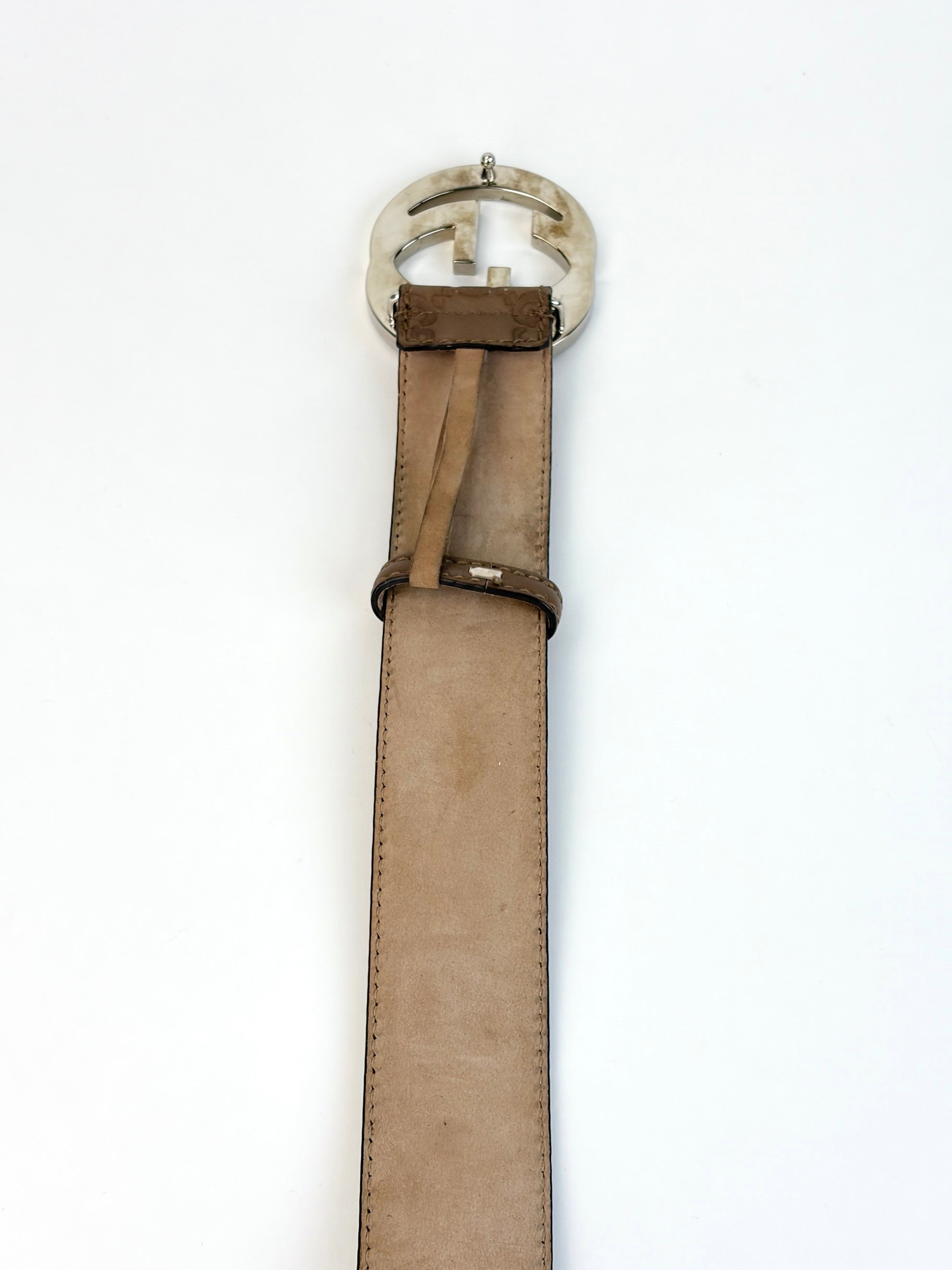 Gucci brown gg interlocking g belt