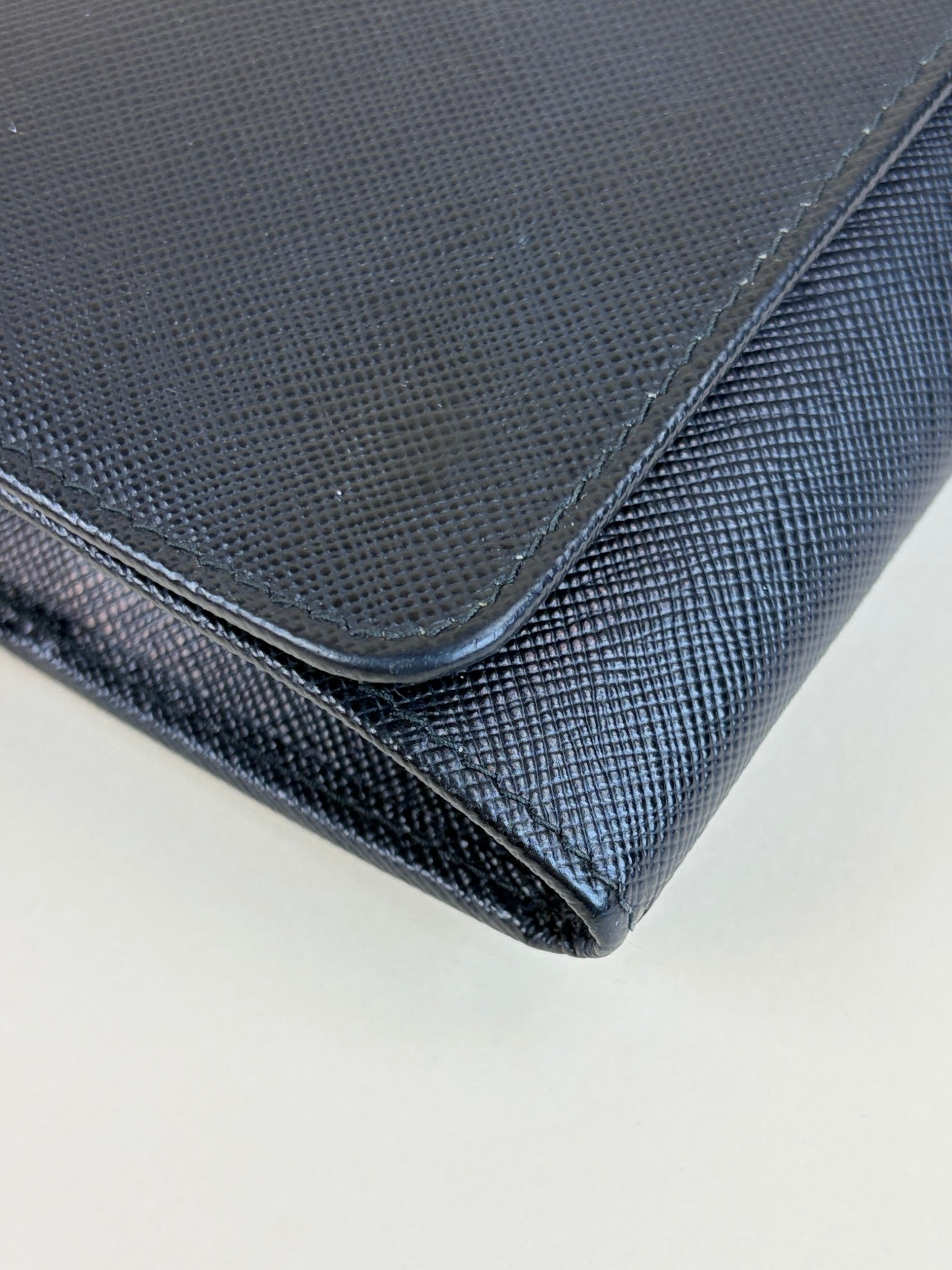 Prada Black Wallet On Chain Clutch Bag