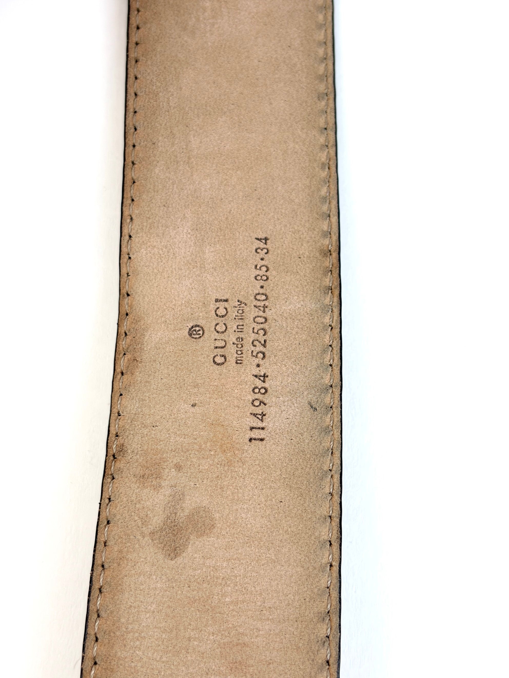 Gucci brown gg interlocking g belt