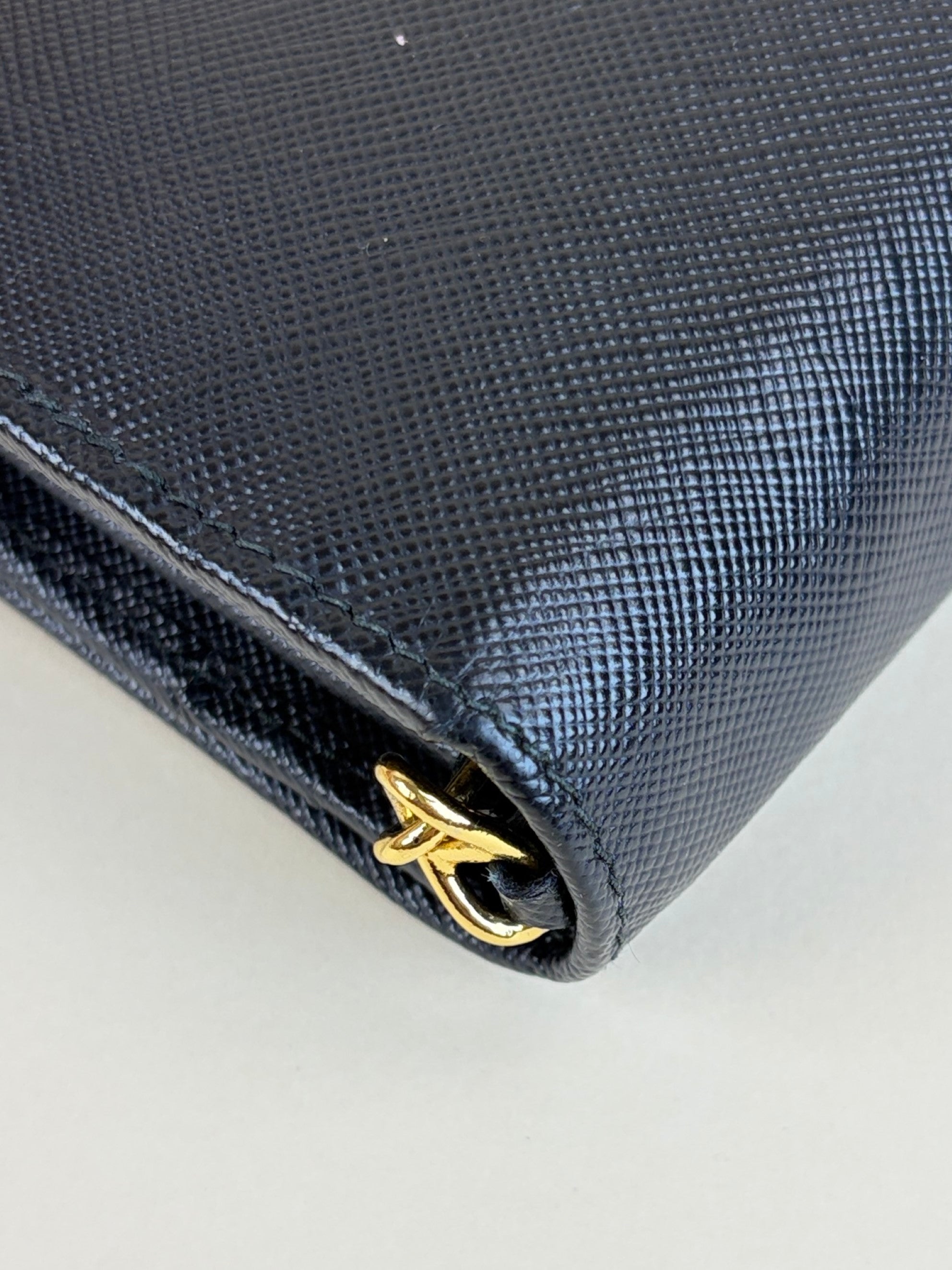 Prada Black Wallet On Chain Clutch Bag