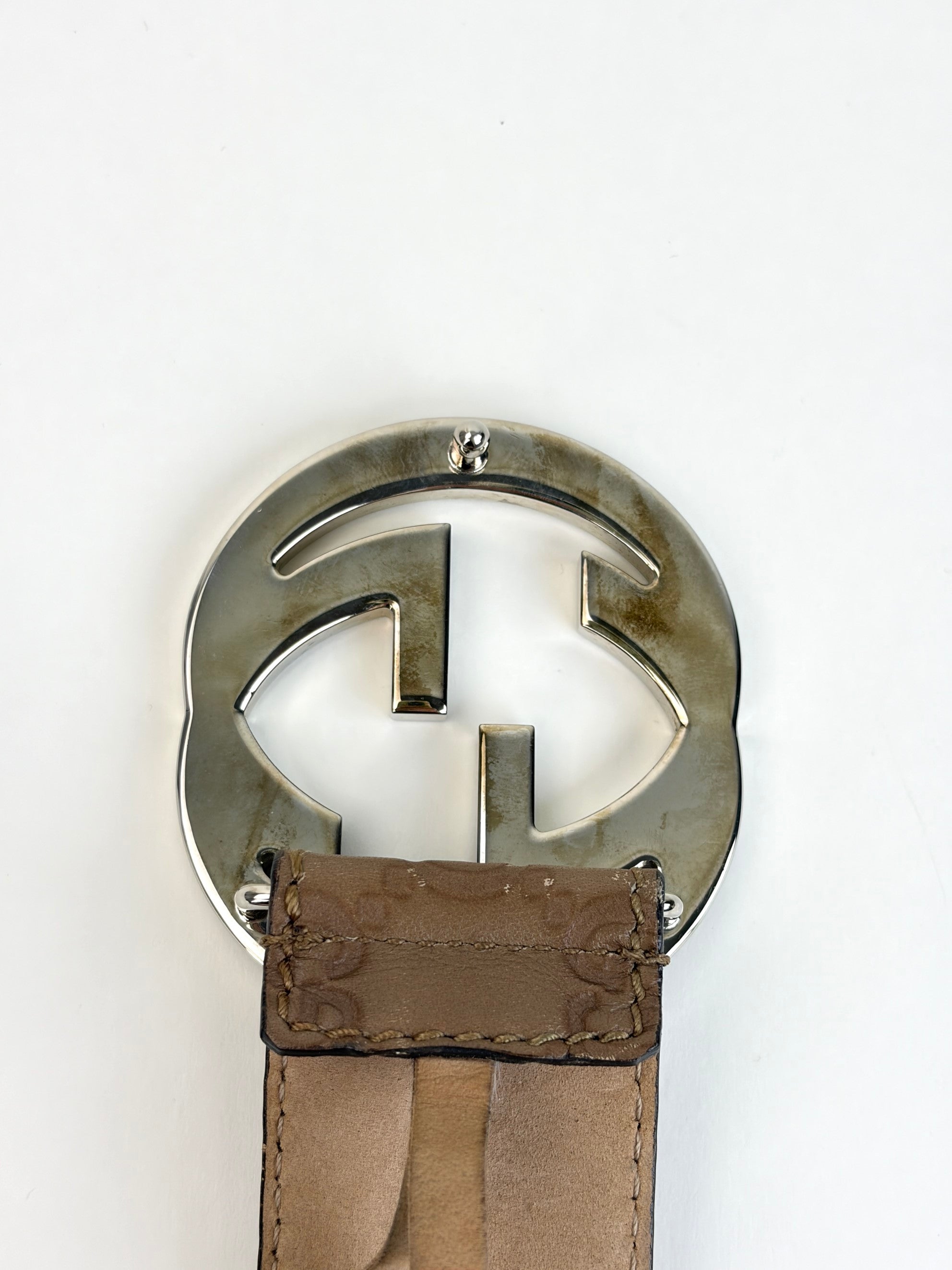 Gucci brown gg interlocking g belt