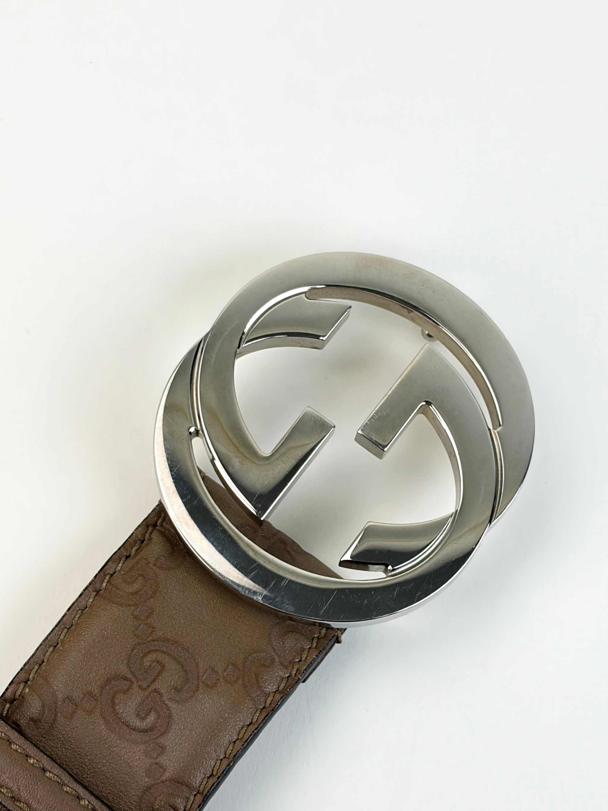 Gucci brown gg interlocking g belt